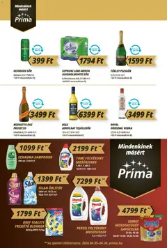 CBA Príma akciós újság - amely érvényes a következő dátumtól: 16.04.2026 | Oldal: 8 | Termékek: Persil, Somat, Mosogatógép, Tojáslikőr