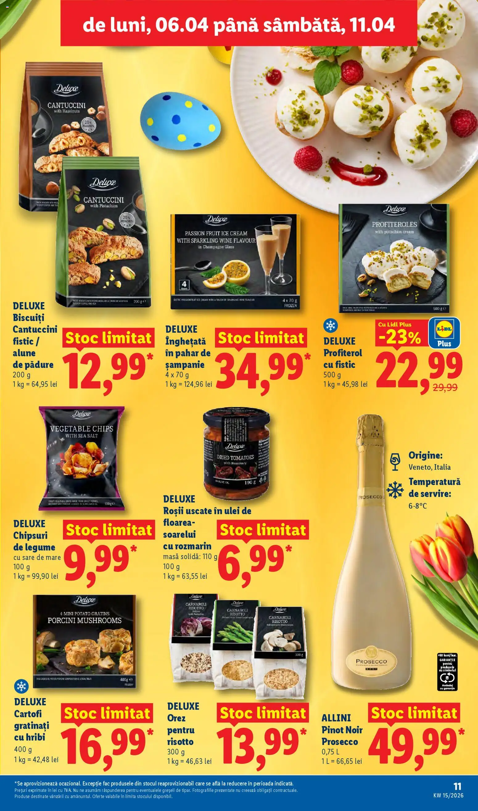 Noul catalog Lidl – valabil de la 06.04.2026 | Pagină: 11 | Produse: Masă, Roșii, Înghețată, Legume