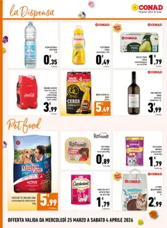 Anteprima del volantino BEVANDE GASSATE Coca Cola: class./zero/senza caffeina/Fanta classica/lemon/Sprite, Bevande gassate 4x45cl valido a partire dal 25.03.2026 | Pagina: 16 | Prodotti: Birra, Pollo, Tè, Acqua naturale