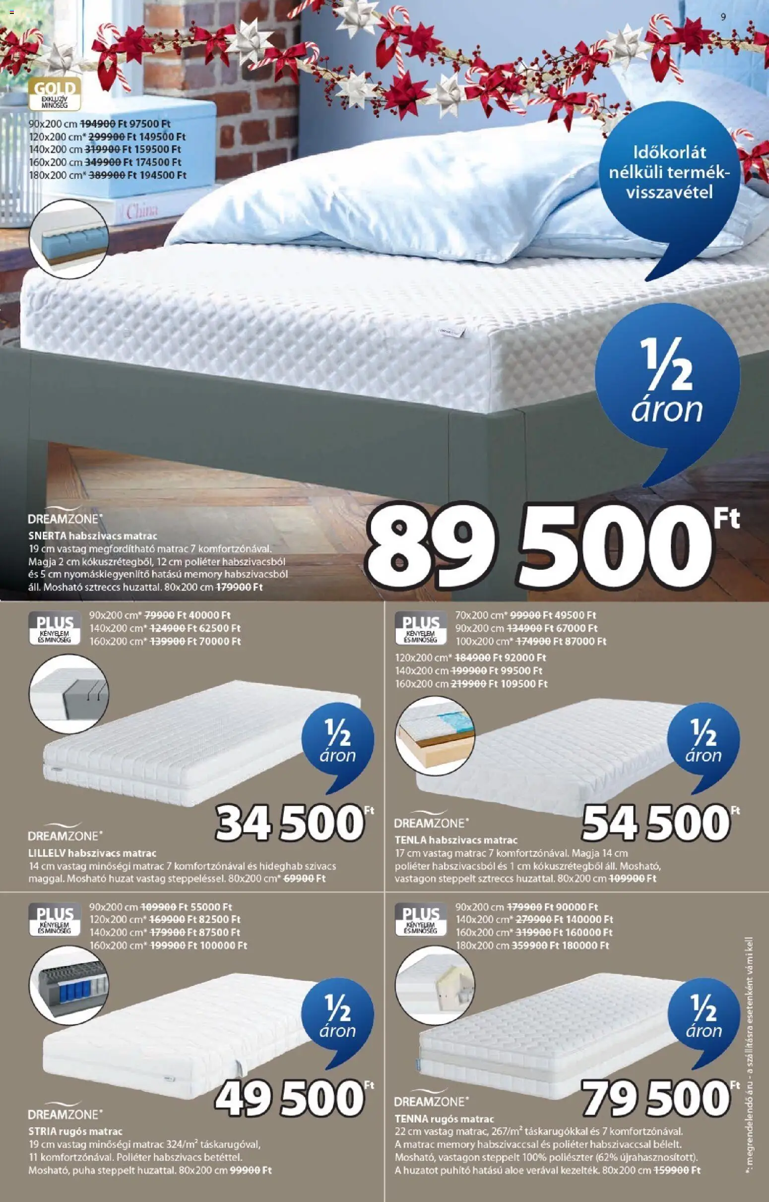 JYSK akciós ujság - amely érvényes a következő dátumtól: 01.12.2025 | Oldal: 9