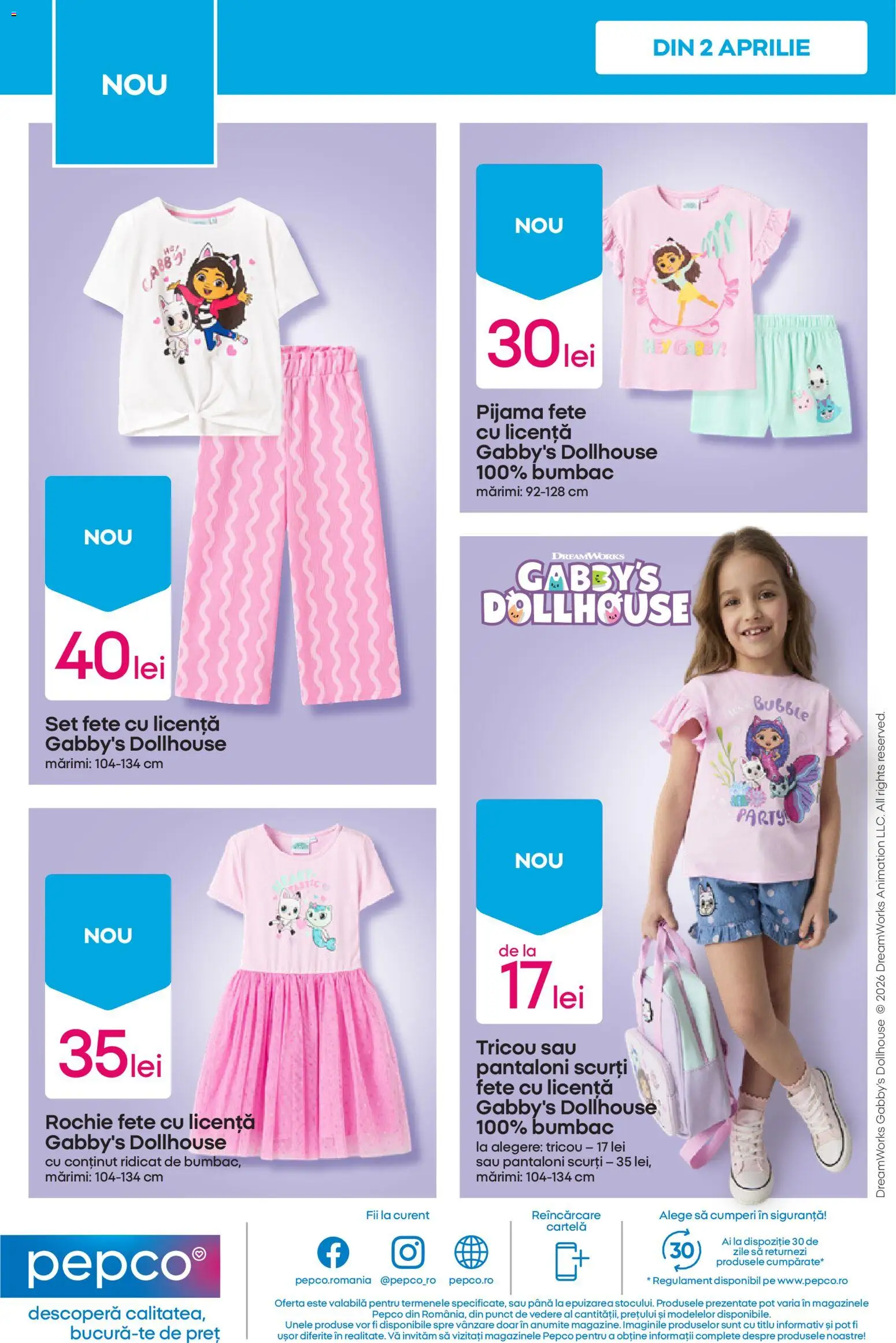 Noul catalog Pepco – valabil de la 09.04.2026 | Pagină: 12 | Produse: Rochie, Tricou, Pantaloni, Pantaloni scurți