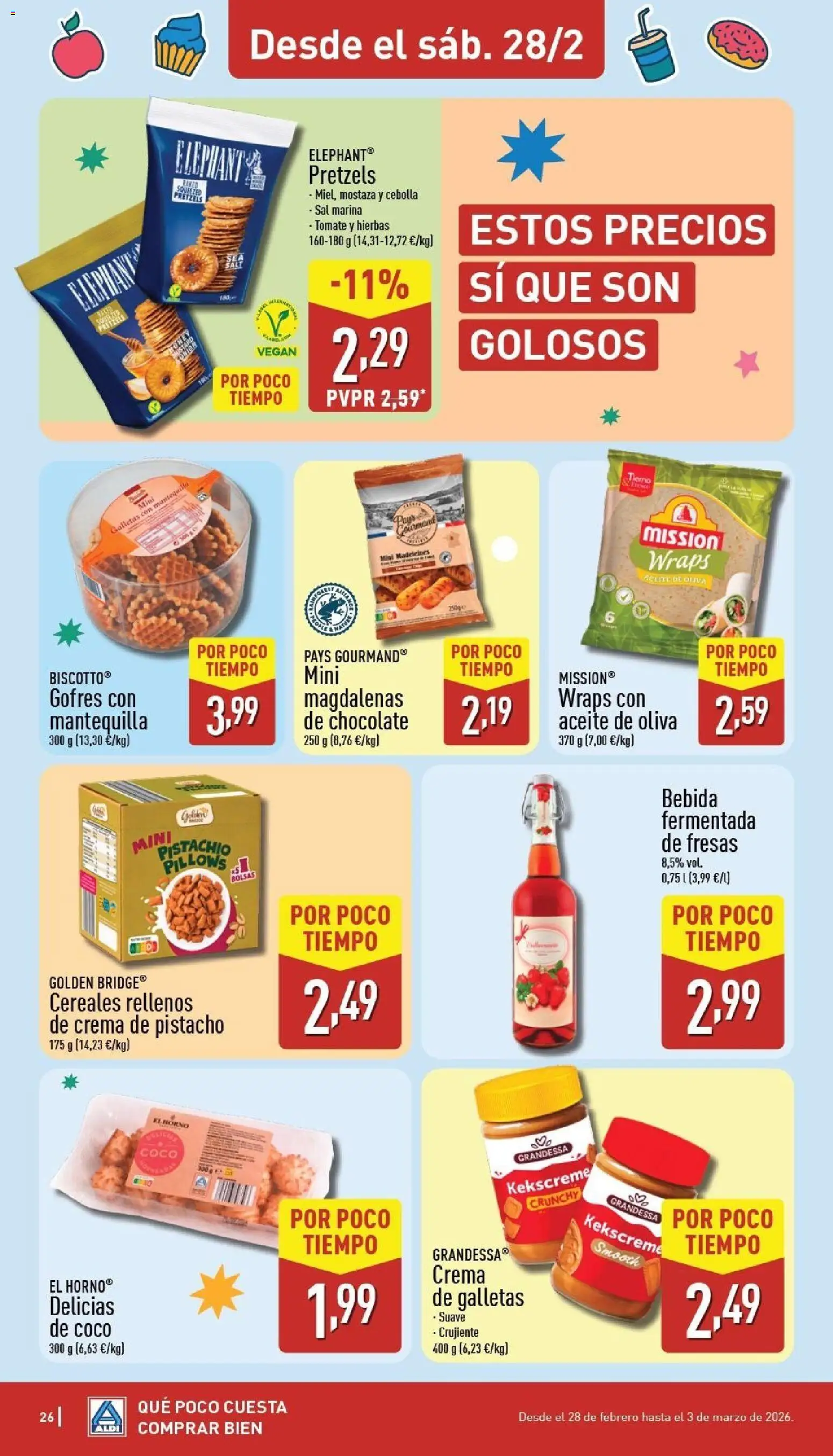 Aldi folleto Península │ válido desde el 23.02.2026 | Página: 26 | Productos: Chocolate, Fresas, Aceite de oliva, Συσκευή ροής
