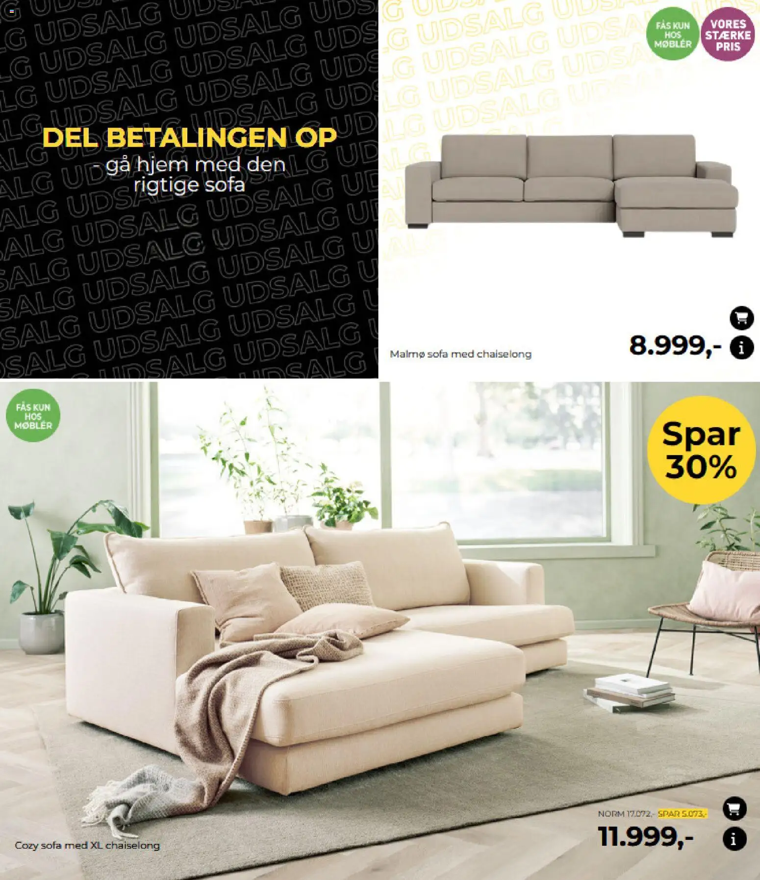 Møblér tilbudsavis – gyldig fra 22.12.2025 | Side: 2 | Produkter: Sofa