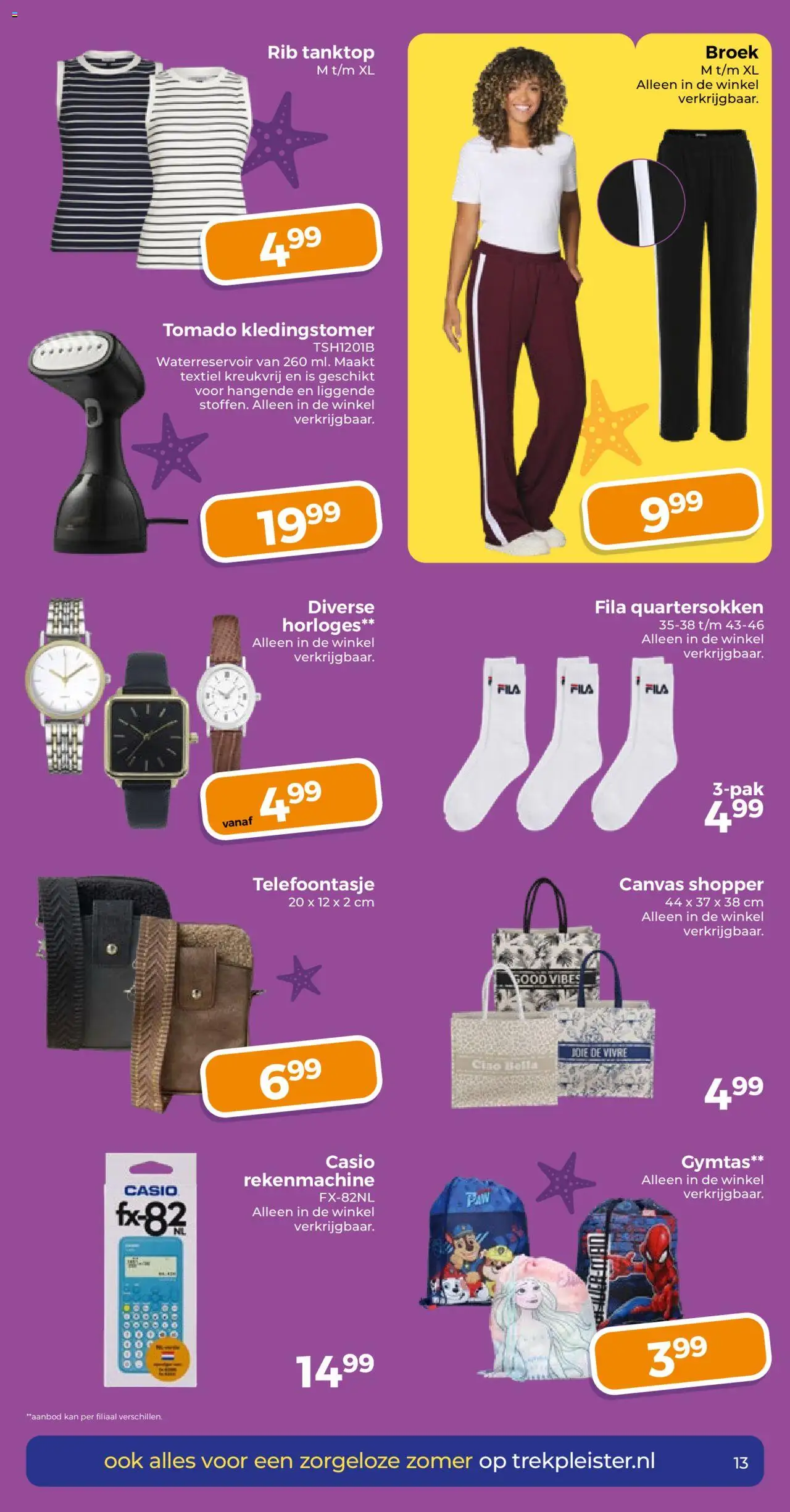  | Pagina: 13 | Producten: Broek, Kan, Rekenmachine, Canvas