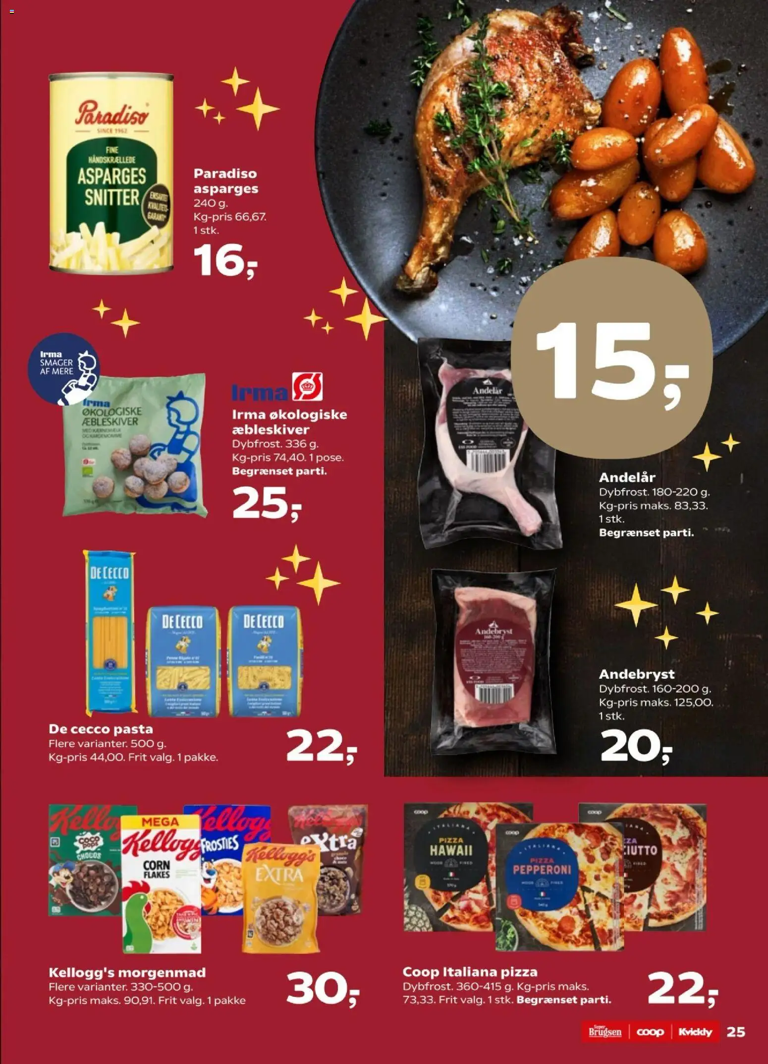 Super Brugsen tilbudsavis – gyldig fra 14.11.2025 | Side: 26 | Produkter: Pizza, Pasta, Asparges