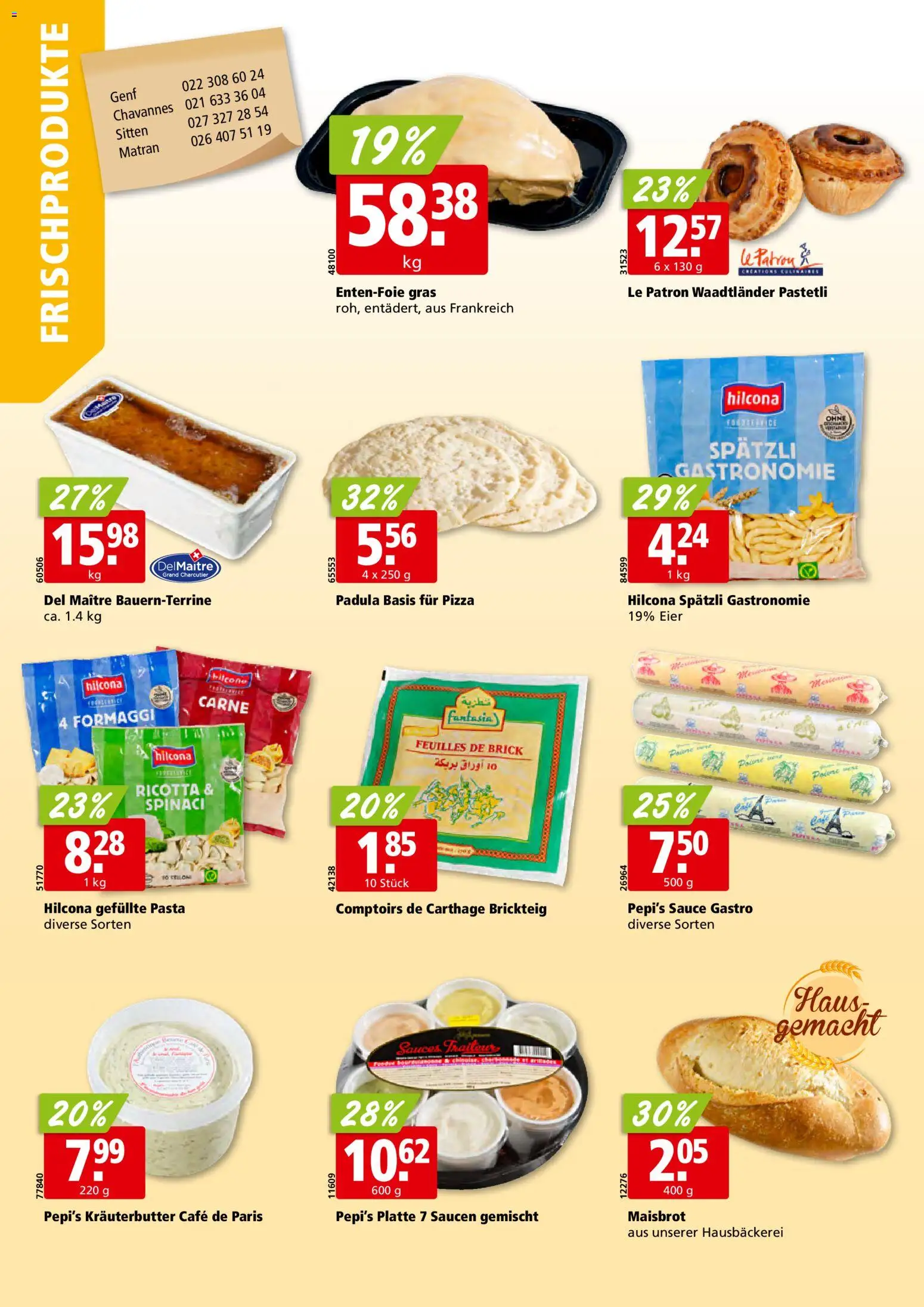 Aligro Aktionen Chavannes, Matran, Genf, Sitten – gültig ab 24.11.2025 | Seite: 12 | Produkte: Kräuterbutter, Eier, Pizza, Pasta