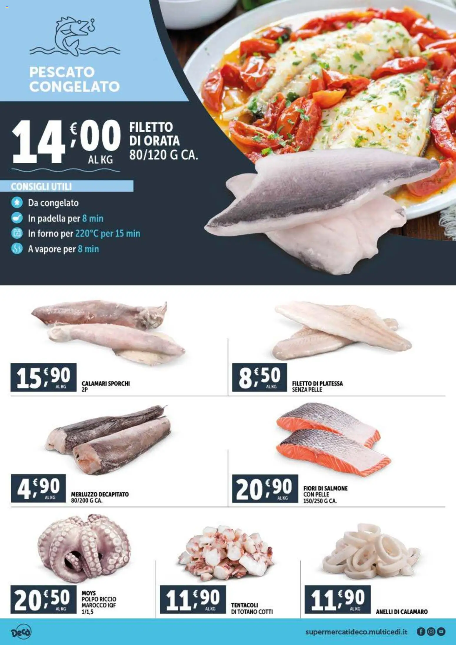 Volantino Decò del 09.01.2026 | Pagina: 2 | Prodotti: Calamari, Padella, Forno, Totano