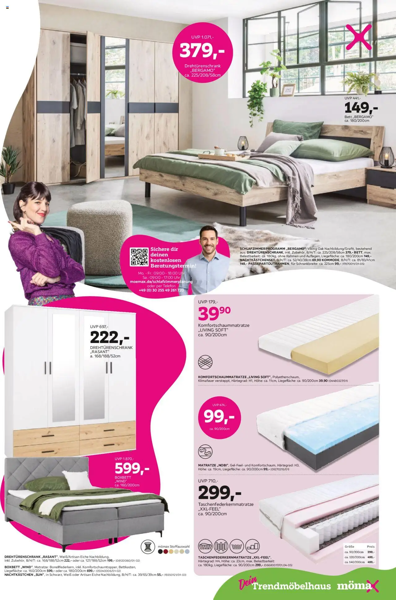 Mömax Prospekt 	 – gültig ab 20.10.2025 | Seite: 5 | Produkte: Drehtürenschrank, Nachtkästchen, Telefon, Uhr