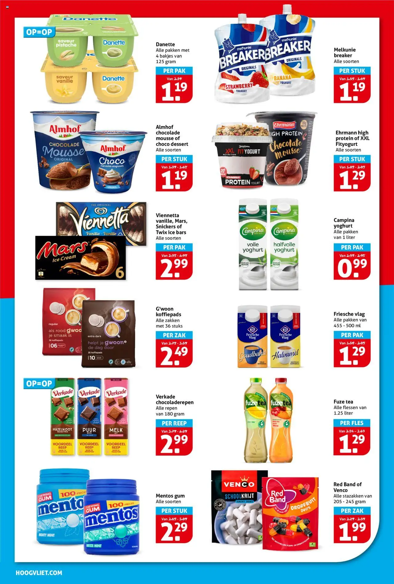  | Pagina: 8 | Producten: Gum, Koffiepads, Slagroom, Repen