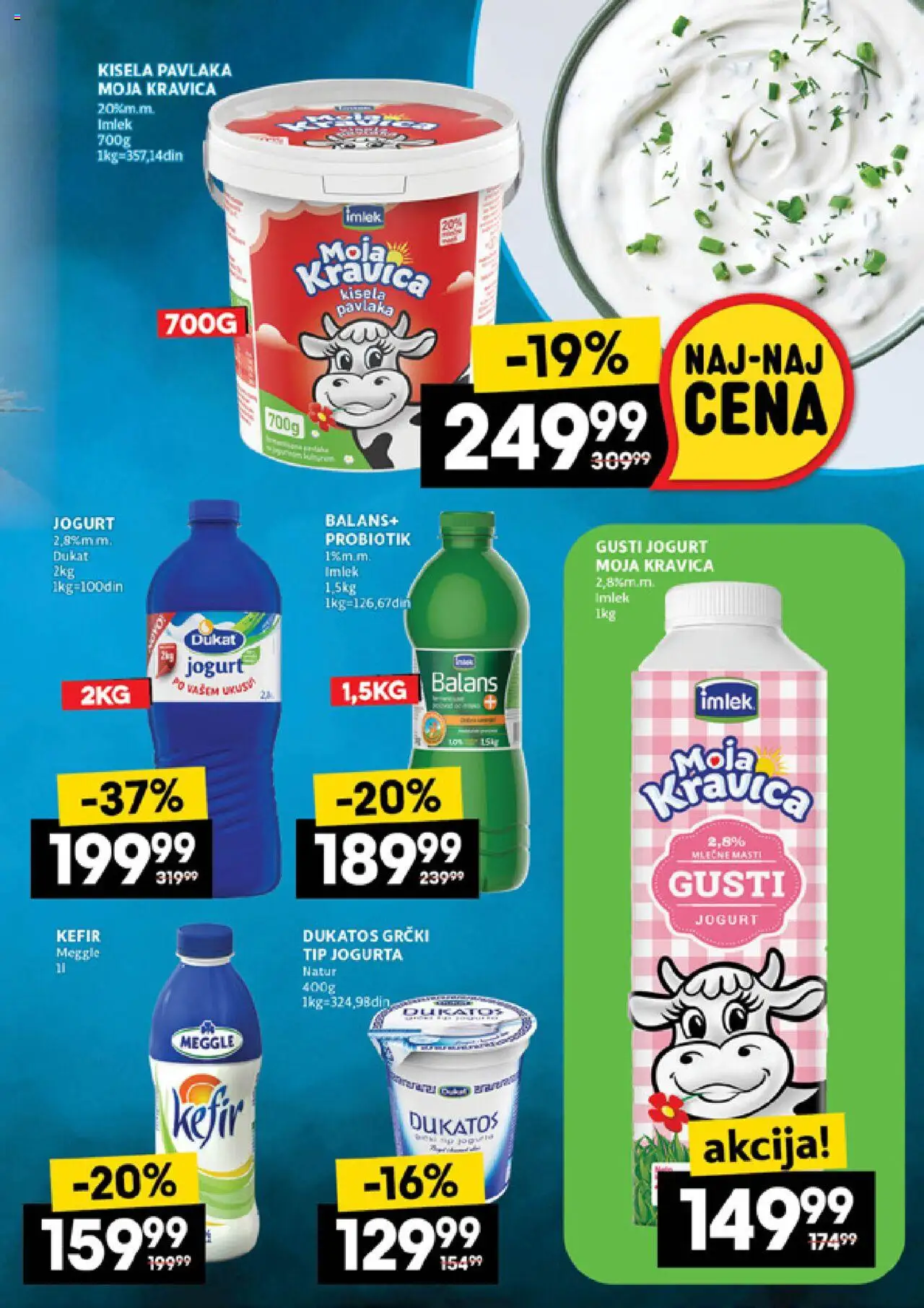Idea katalog - važi od 21.08.2025 | Strana: 21 | Proizvode: Grčki jogurt, Moja kravica, Jogurt, Pavlaka