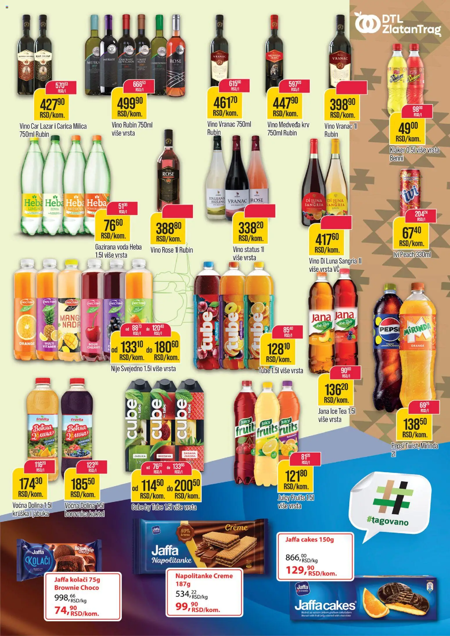 Zlatan Trag katalog - važi od 22.10.2025 | Strana: 9 | Proizvode: Vranac, Borovnica, Brownie, Voda