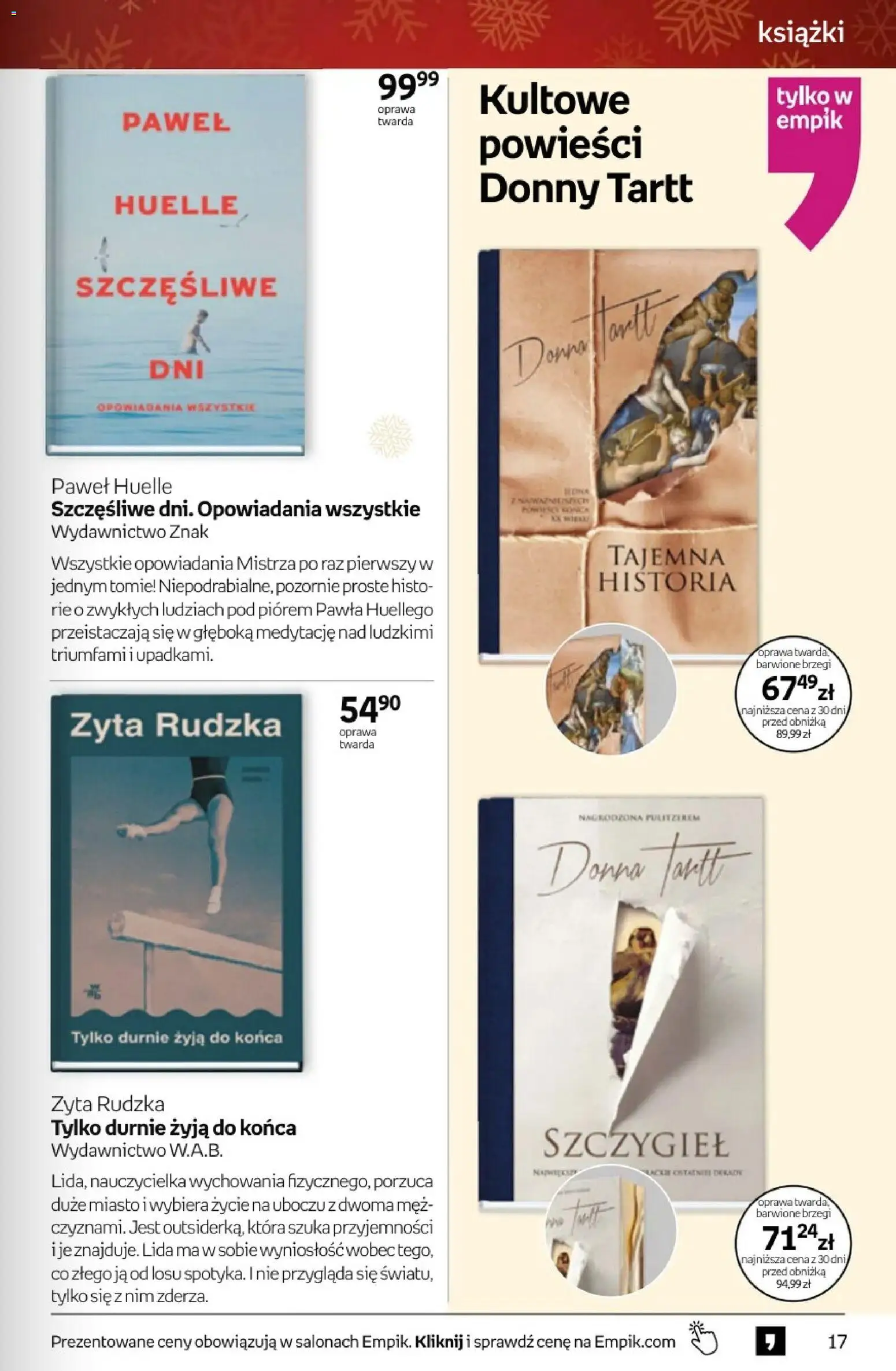 Empik promocje - Tom kultury Książki od 10.12.2025 | Strona: 17 | Produkty: Książki