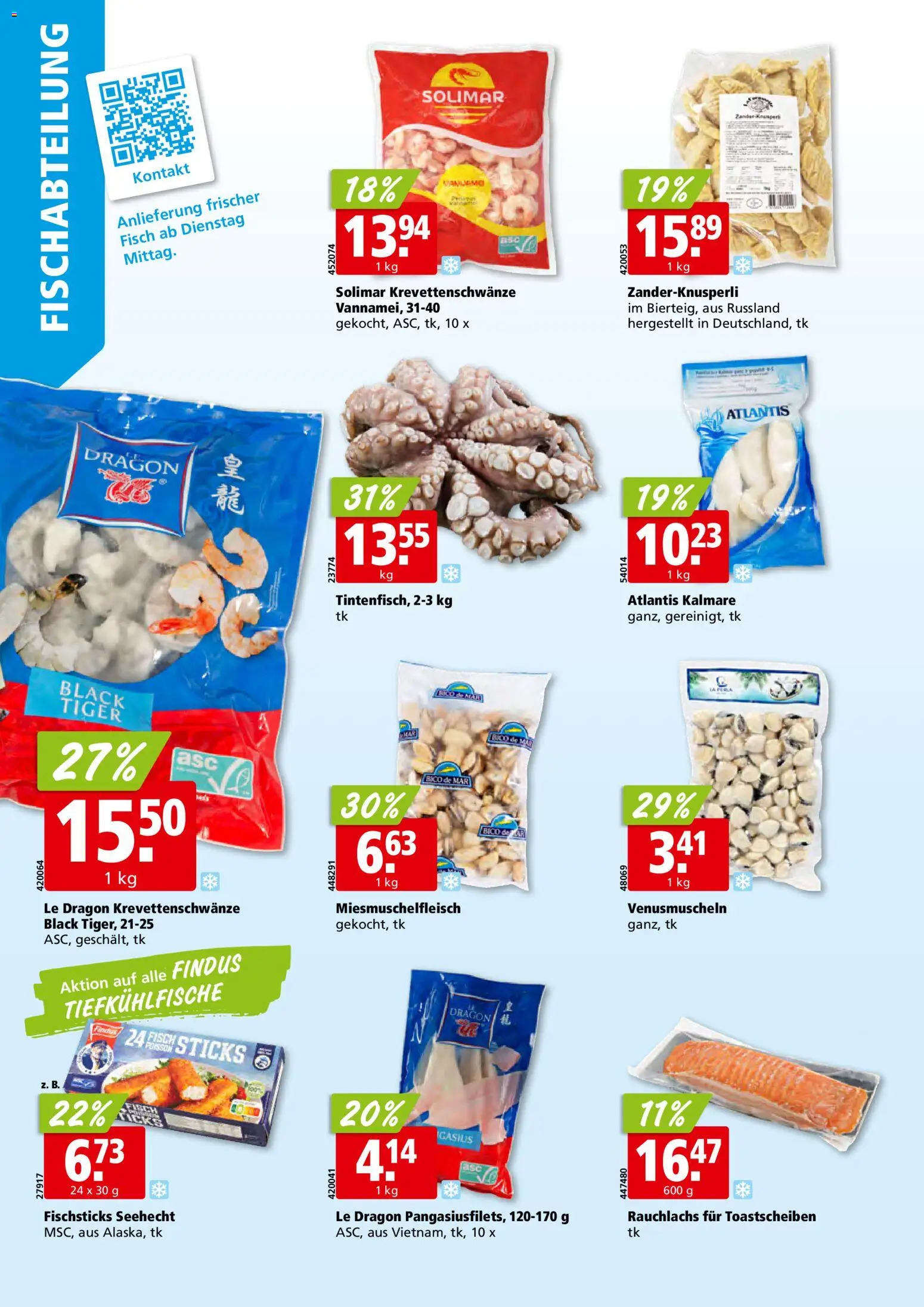 Aligro Aktionen Schlieren, Gossau SG, Frauenfeld, Rapperswil-Jona, Sargans, Bern, Brüttisellen, Pratteln, Emmen, Spreitenbach – gültig ab 19.01.2026 | Seite: 4 | Produkte: Fisch