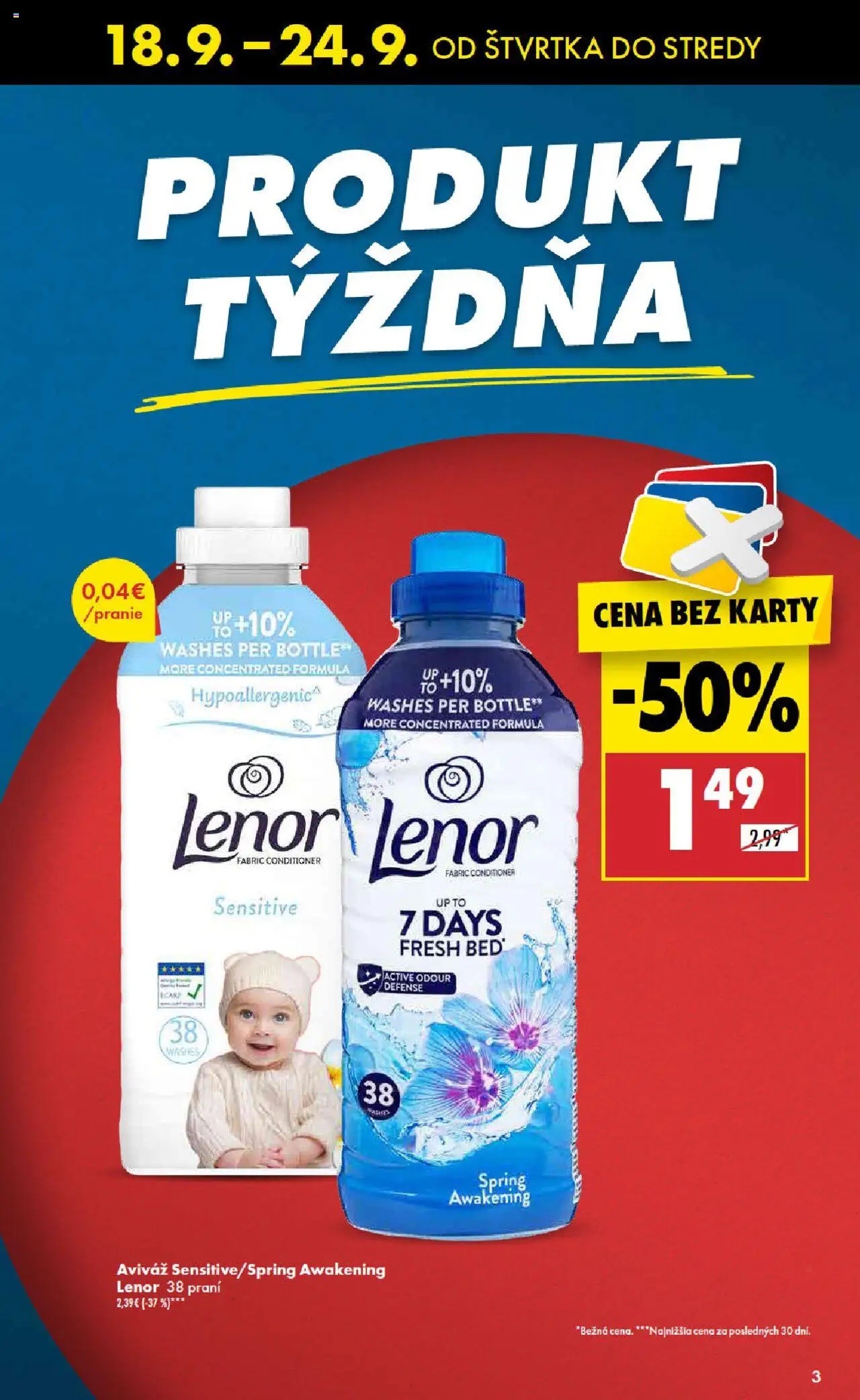 Nové Biedronka akcie – leták je platný od 18.09.2025 | Strana: 3 | Produkty: Aviváž, Lenor