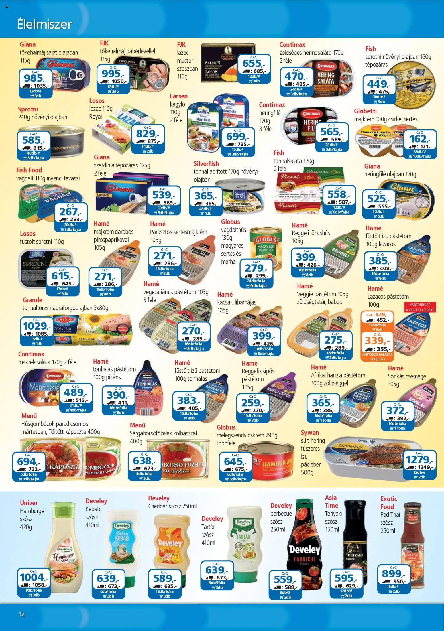 ÁRKLUB akciós ujság - amely érvényes a következő dátumtól: 01.11.2025 | Oldal: 12 | Termékek: Káposzta, Szardínia, Hering, Cheddar