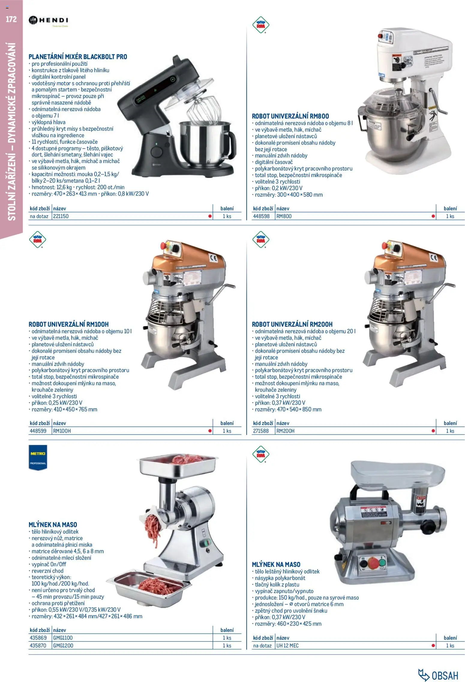 Makro leták - Gastro vybavení a zařízení od 01.02.2026 | Strana: 172 | Produkty: Miska, Mlýnek, Maso, Časovač