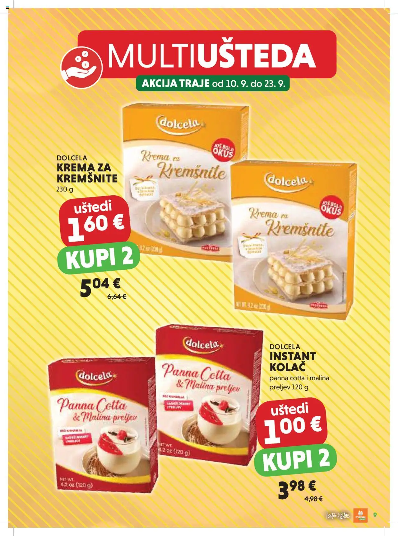 Studenac katalog | vrijedi od 10.09.2025 | Stranica: 9 | Proizvodi: Krema