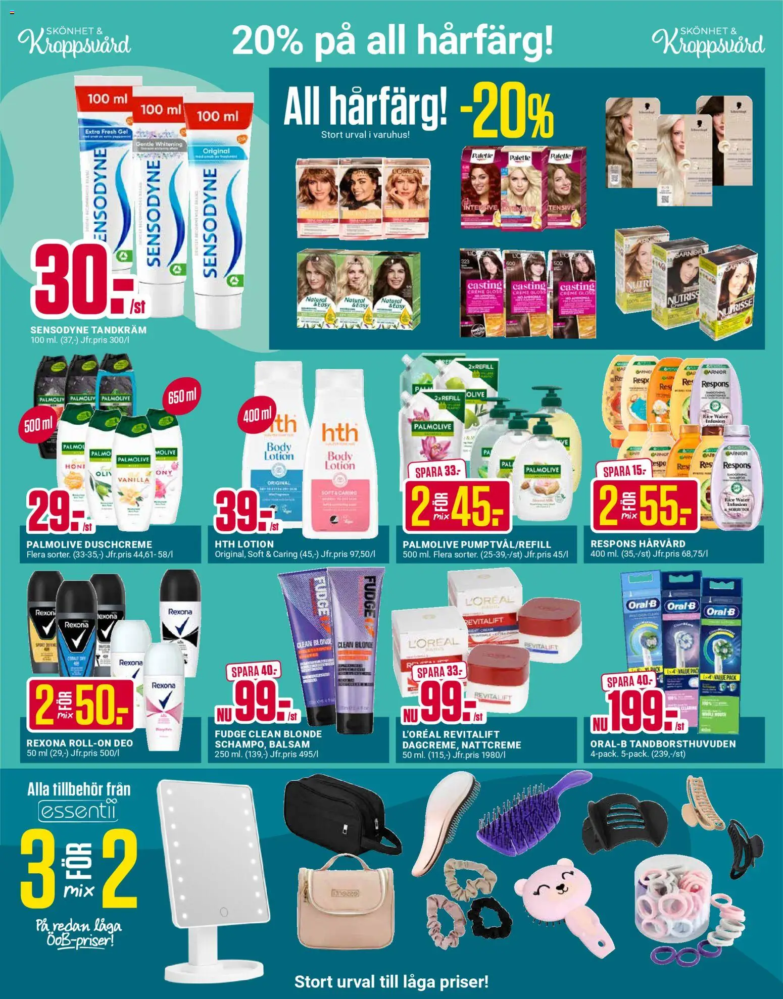 ÖoB reklamblad aktuell från 20.04.2026 | Sida: 3 | Produkter: Balsam, Hårfärg, Tandkräm