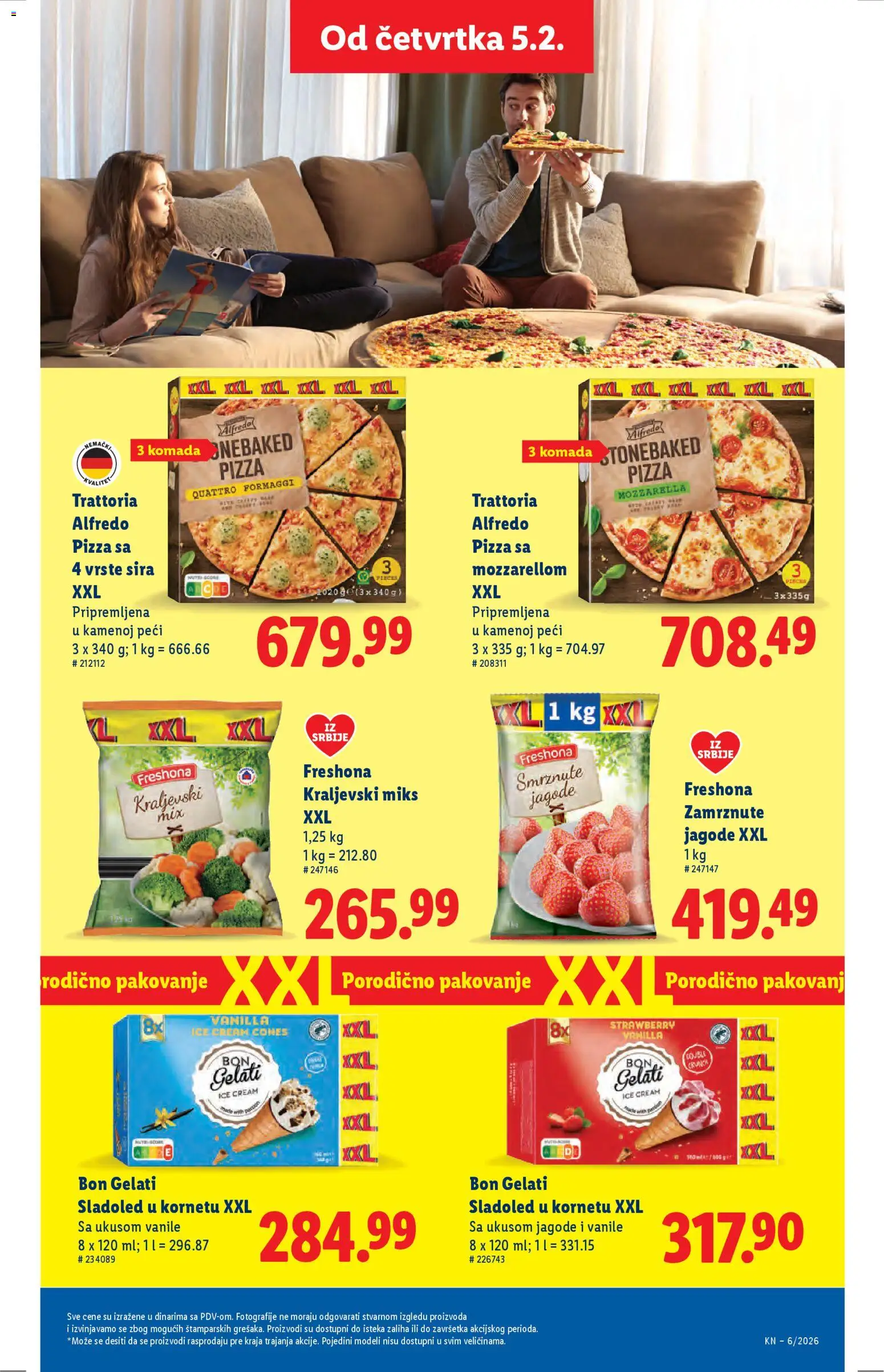 Lidl katalog - važi od 05.02.2026 | Strana: 39 | Proizvode: Jagode, Sladoled, Pakovanje, Mozzarella