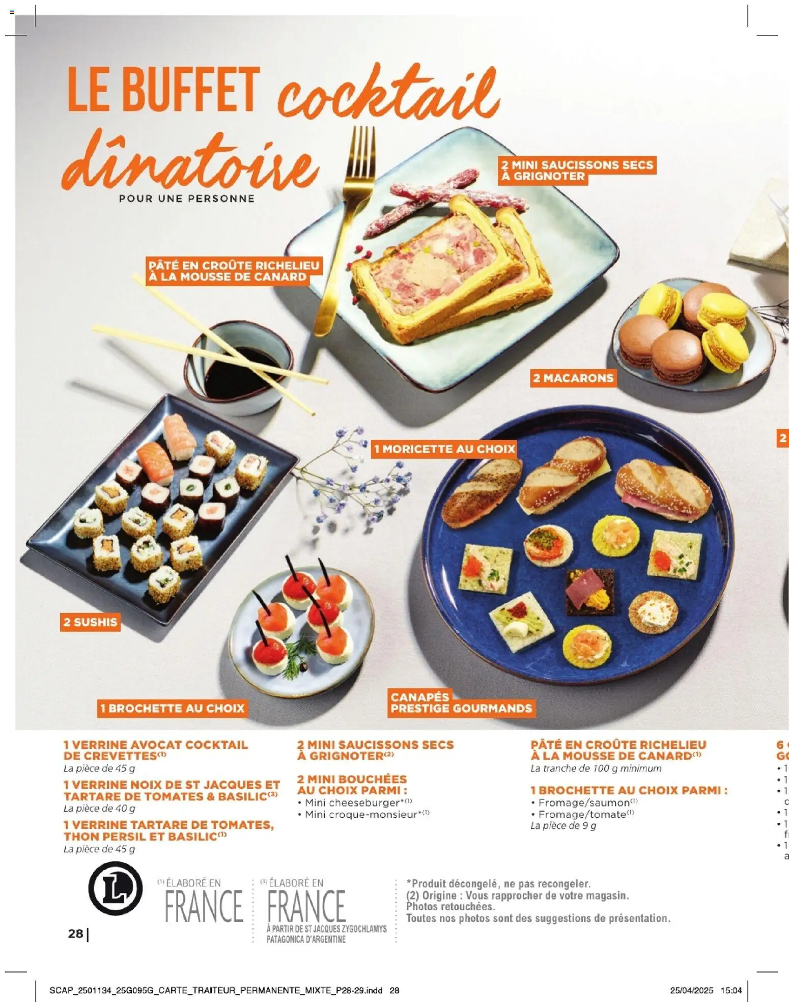 {H1} | Page: 28 | Produits: Mousse, Macarons, Tomates, Noix