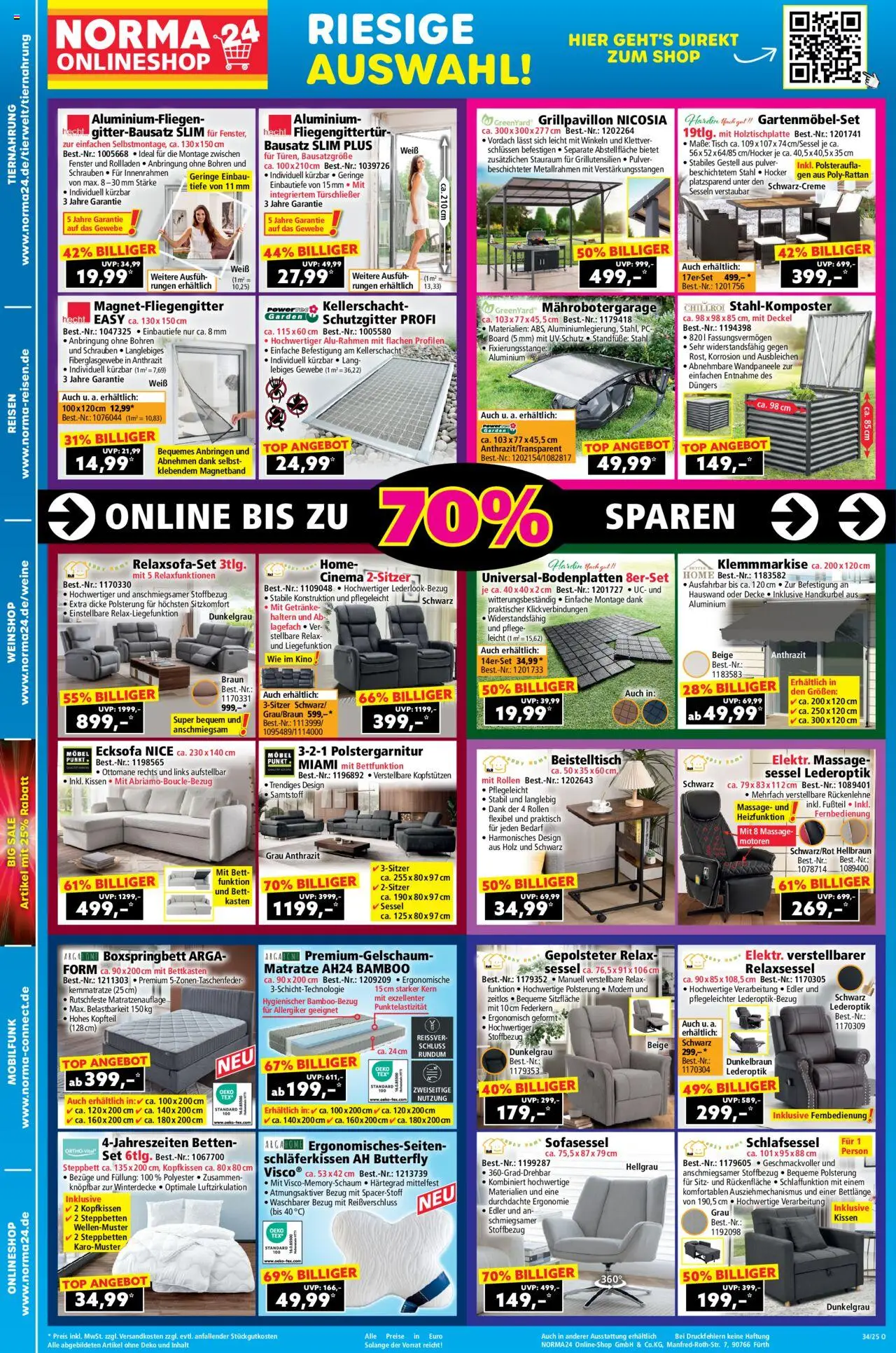 Norma Prospekt 	 - gültig ab dem 18.08.2025 | Seite: 18 | Produkte: Top, Bett, Boxspringbett, Kopfkissen