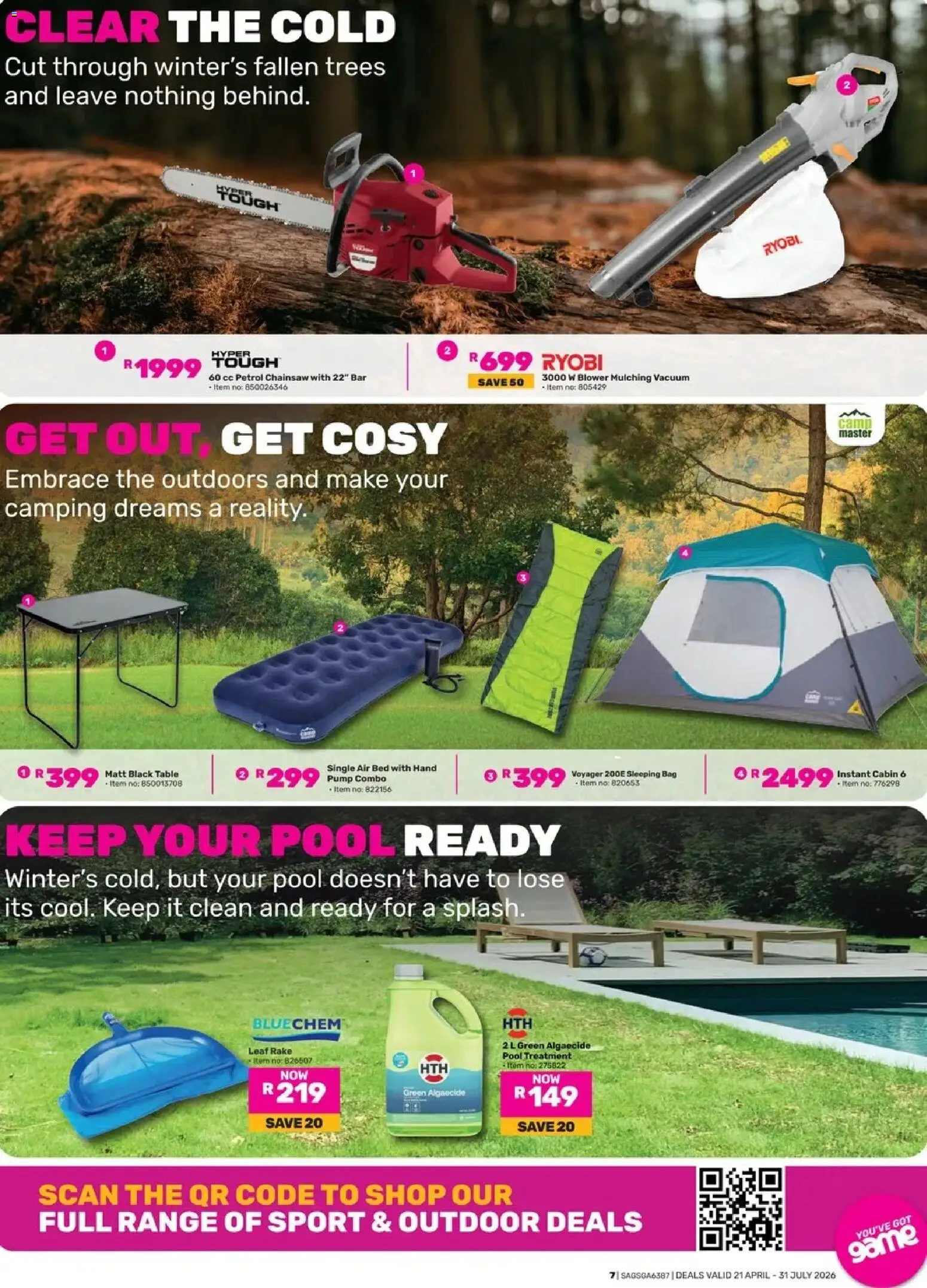 Game - Winter Warmers valid from 21.04.2026 | Page: 7 | Products: Table, Game, Bag, Bed