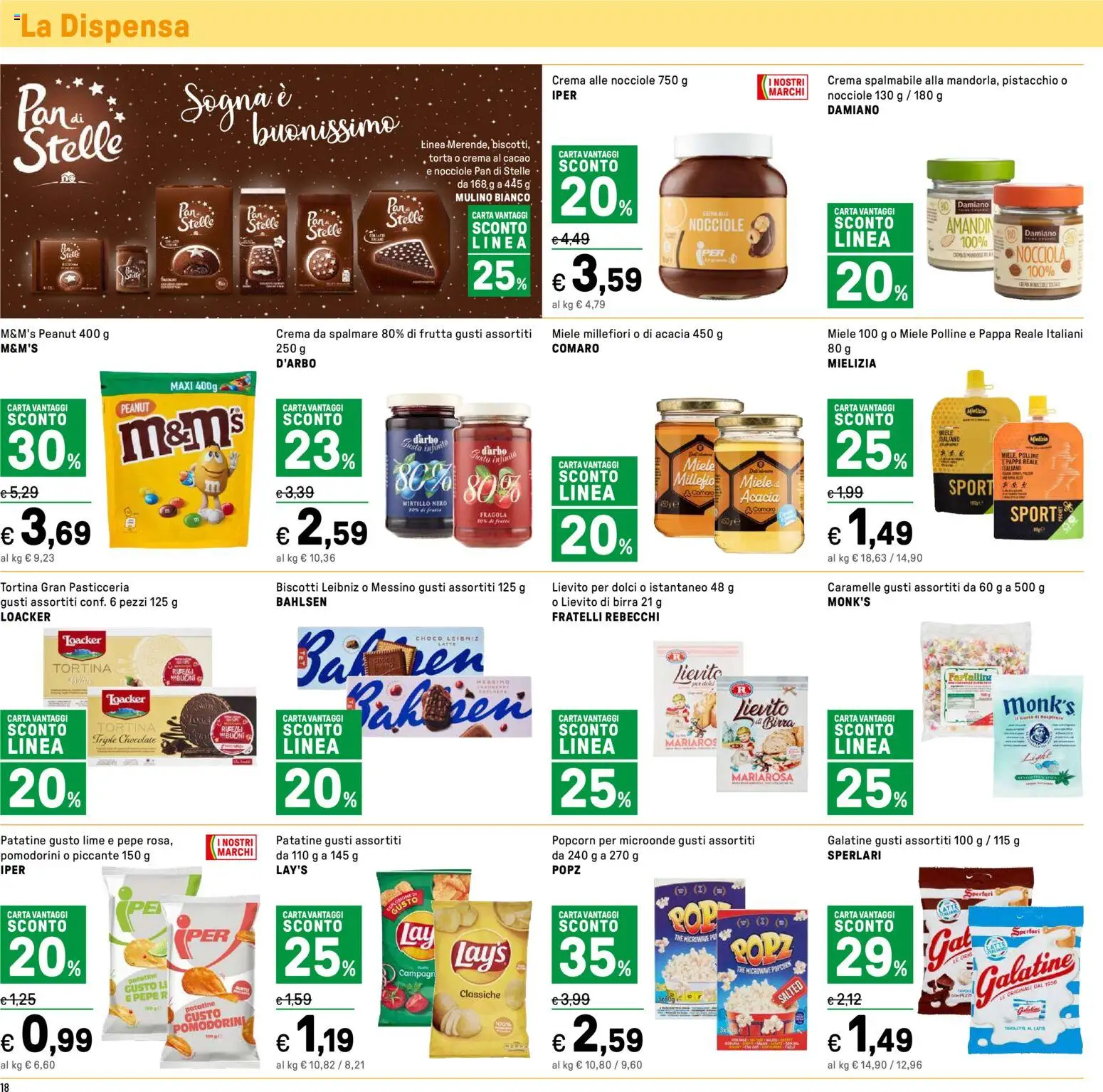 Volantino Iper del 14.11.2025 | Pagina: 18 | Prodotti: Pomodorini, Crema, Frutta, Mandorle