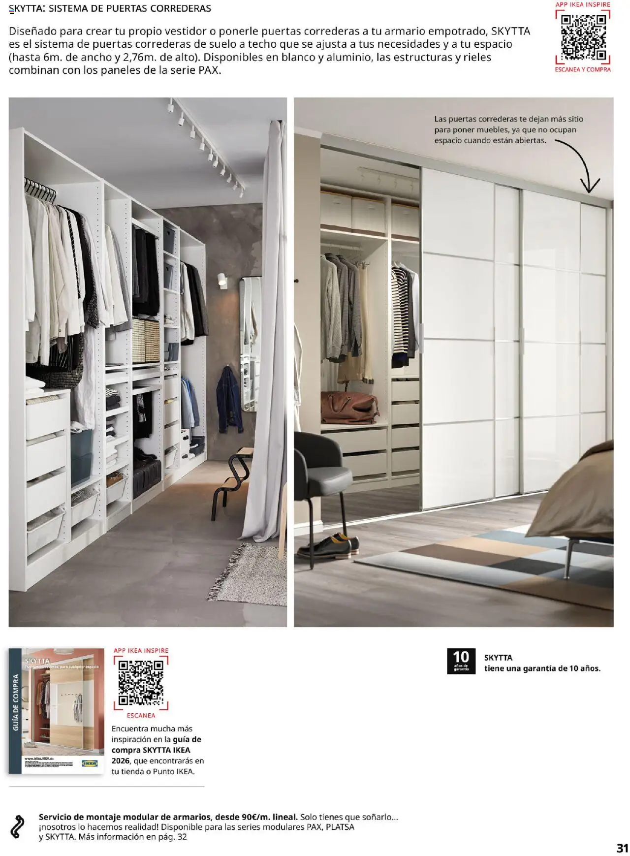 Catálogo IKEA Pax y Komplement │ válido desde el 01.09.2025 | Página: 31 | Productos: Té, Armario