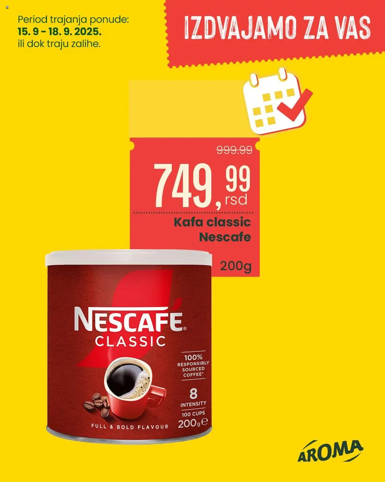 Aroma Market katalog - važi od 15.09.2025 | Strana: 7 | Proizvode: Kafa, Nescafé