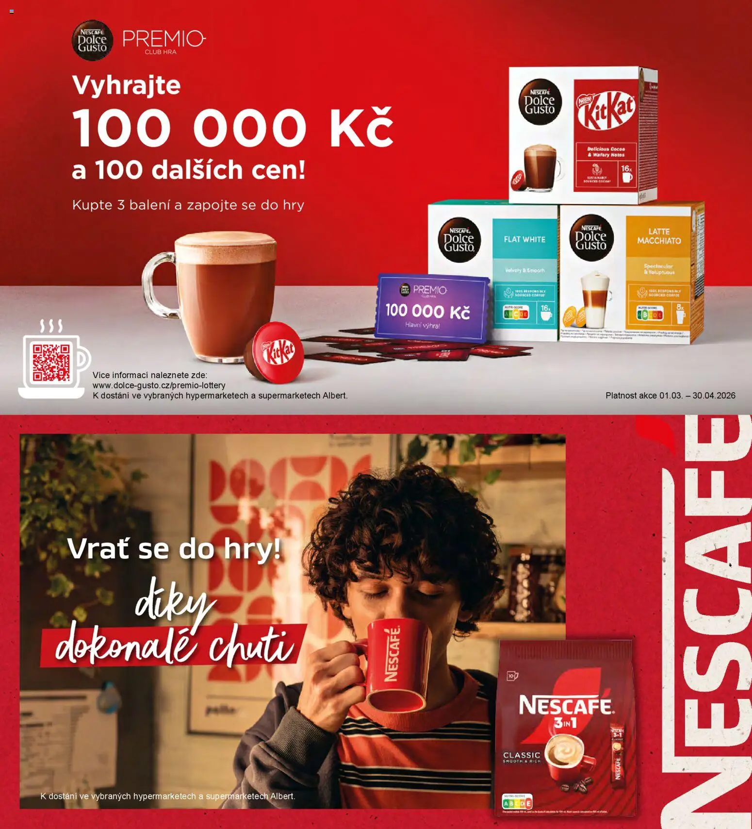 Albert magazín od 01.03.2026 | Strana: 58 | Produkty: Hra, Nescafé