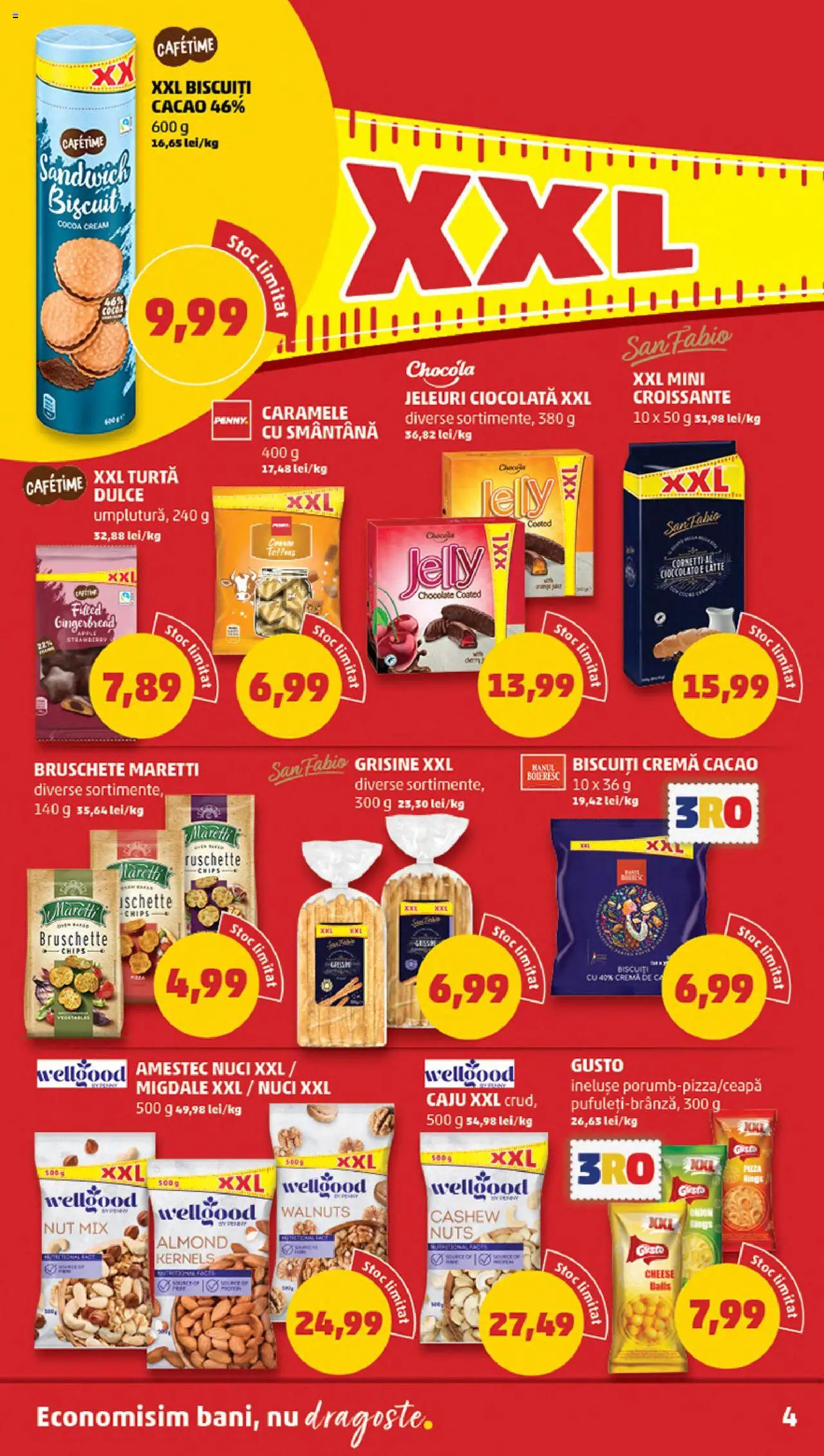 Noul catalog PENNY – valabil de la 15.10.2025 | Pagină: 4 | Produse: Migdale, Smântână, Biscuiți, Caramele