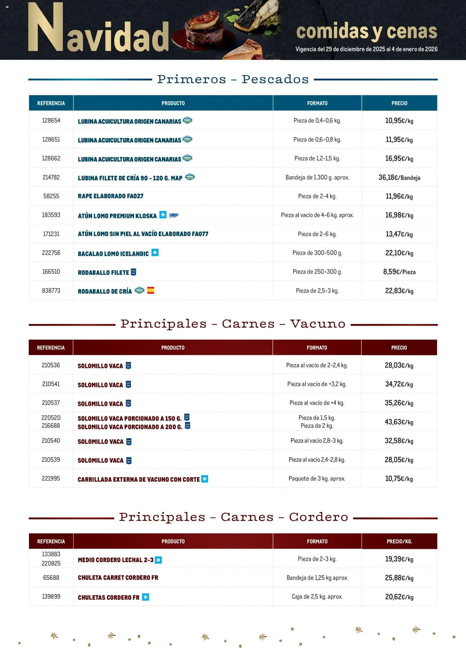 Makro - Cena Navidad Canarias │ válido desde el 29.12.2025 | Página: 2 | Productos: Φίλτρο καφέ, Filete, Bandeja, Caja
