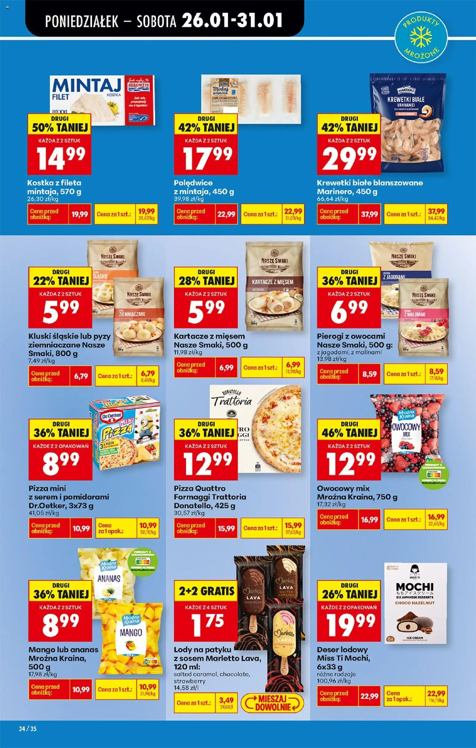 Biedronka gazetka od 26.01.2026 | Strona: 40 | Produkty: Mango, Mini pizza, Mintaj, Ananas