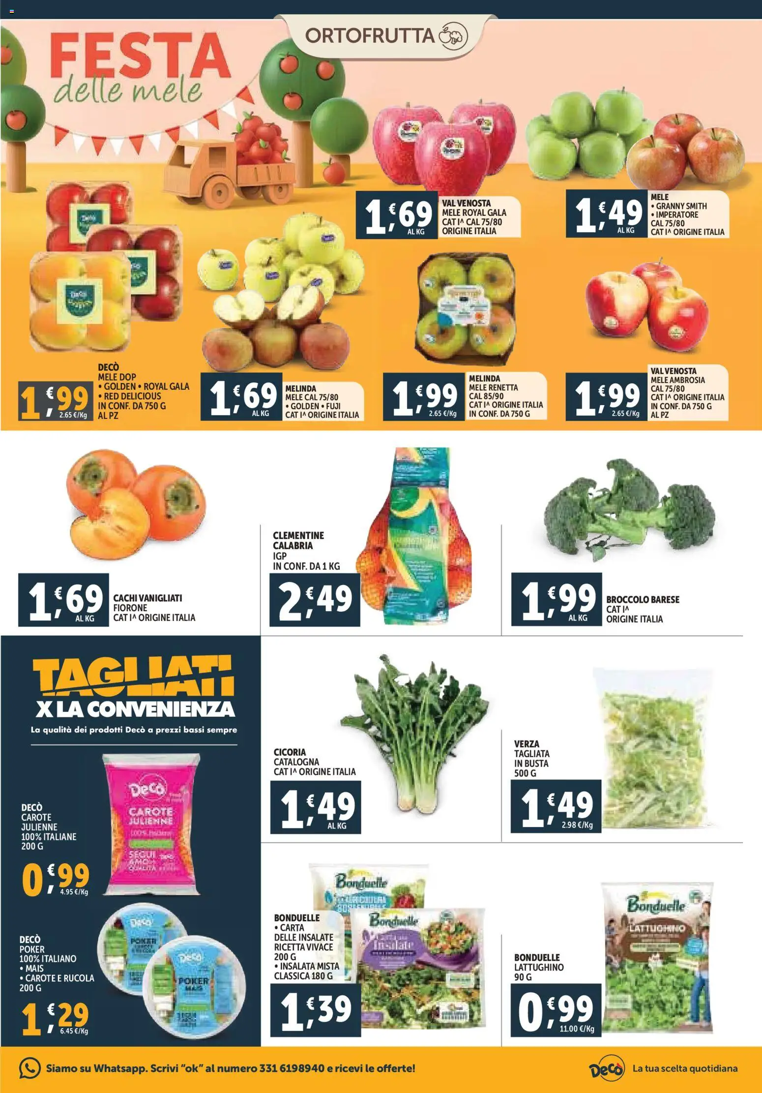 Volantino Decò del 07.11.2025 | Pagina: 7 | Prodotti: Rucola, Insalata, Carote, Mais