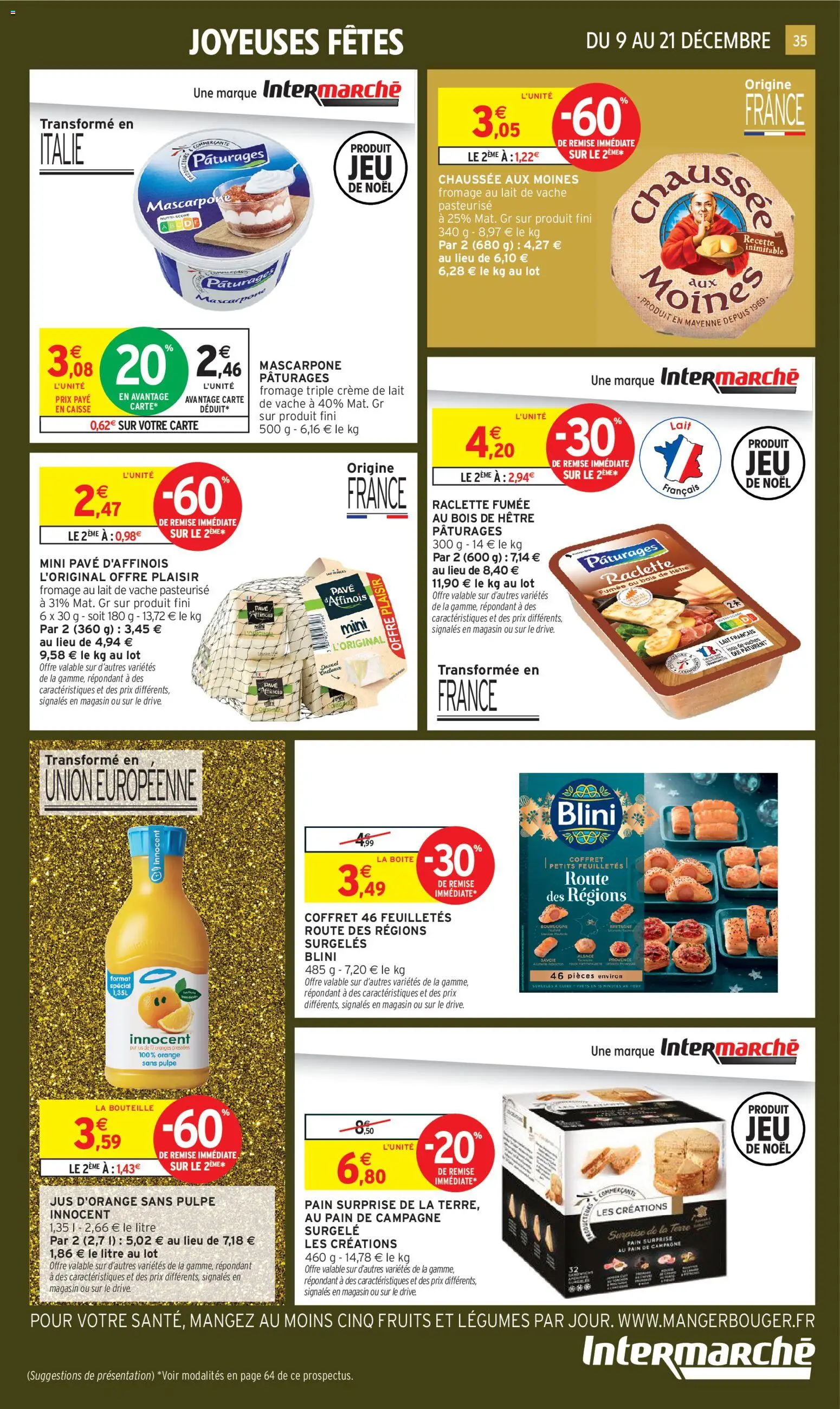 {H1} | Page: 35 | Produits: Crème de lait, Jus d'orange, Jus, Crème