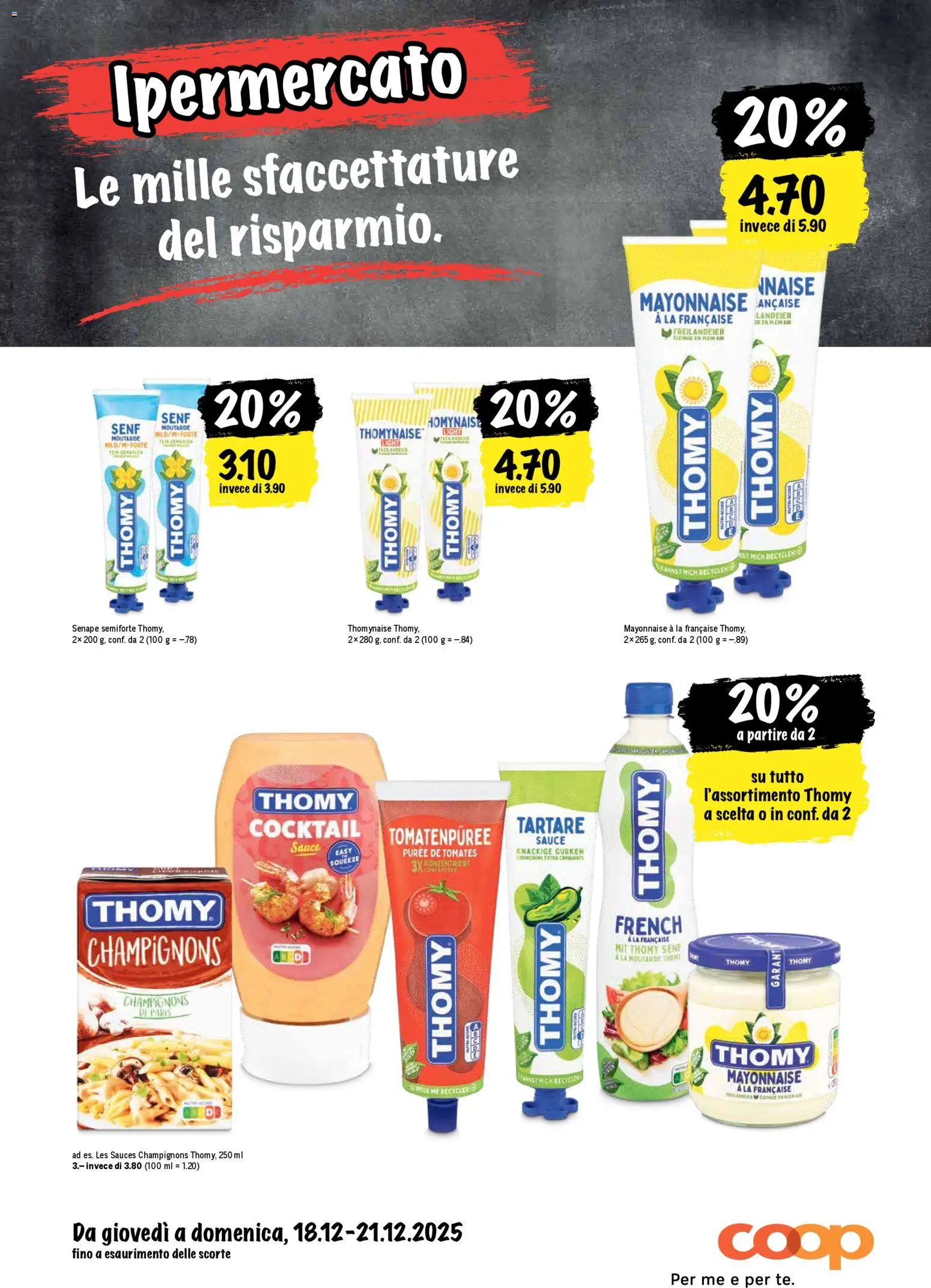 Coop - Una settimana di azioni – gültig ab 18.12.2025 | Seite: 28 | Produkte: Tomatenpüree, Champignons, Mayonnaise, Gurken