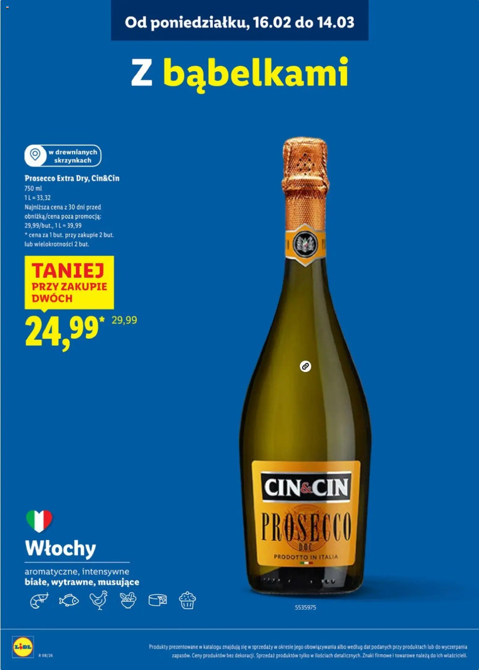 Lidl Katalog karta win od 16.02.2026 | Strona: 9 | Produkty: Prosecco