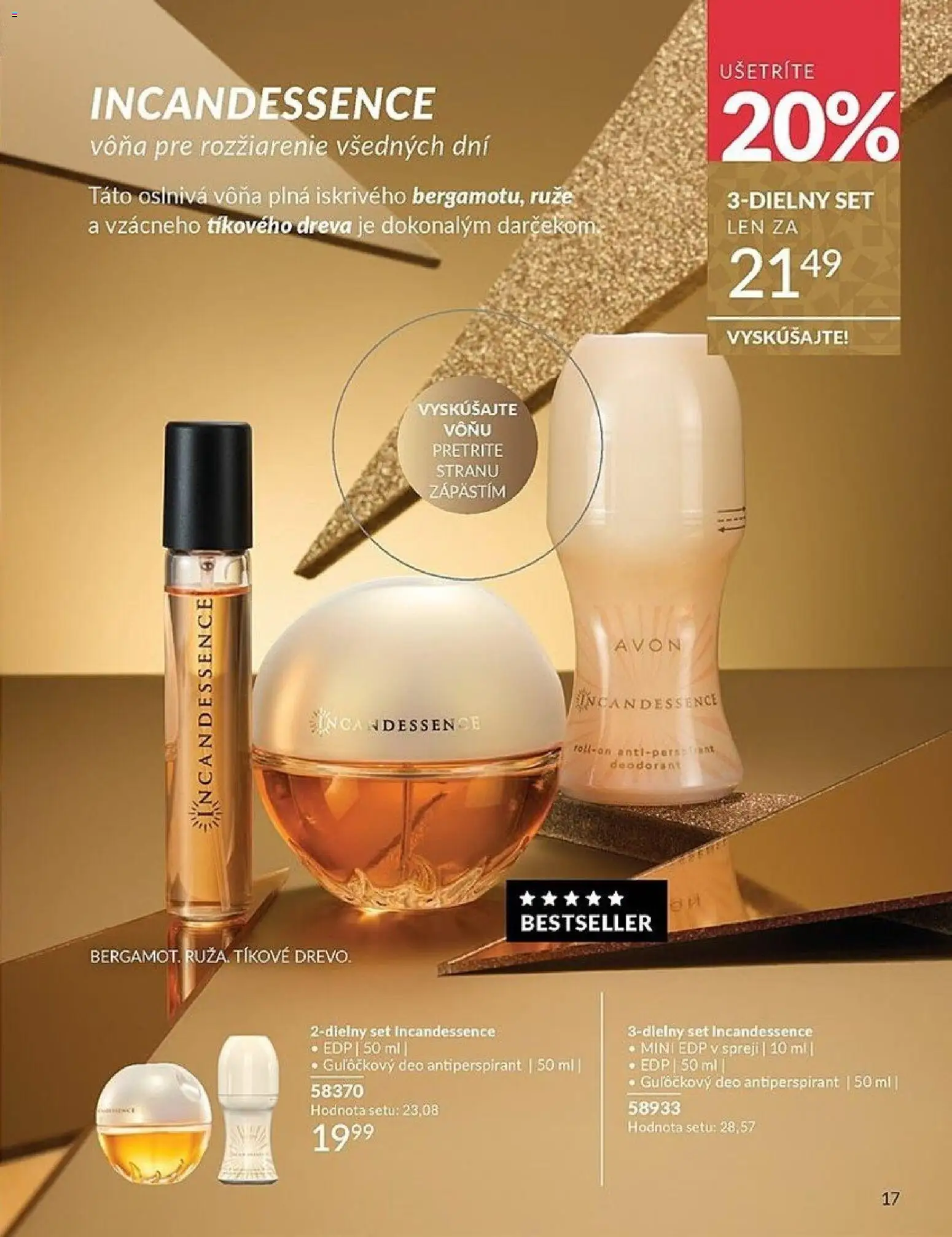 Nové Avon akcie – leták je platný od 01.11.2025 | Strana: 17 | Produkty: Antiperspirant, Ruže