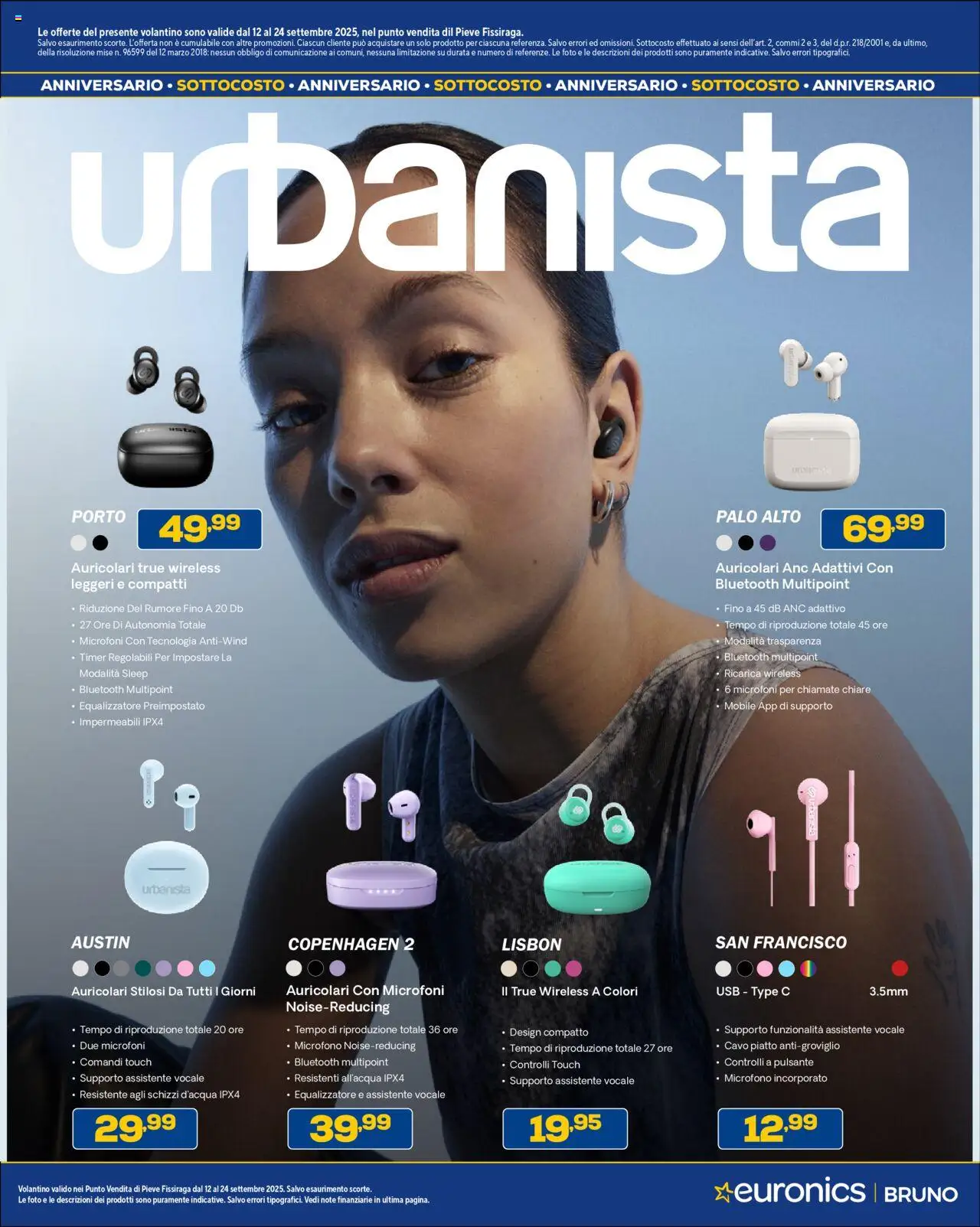 Volantino Euronics del 12.09.2025 | Pagina: 37 | Prodotti: Mobile, Cavo, Microfono, USB