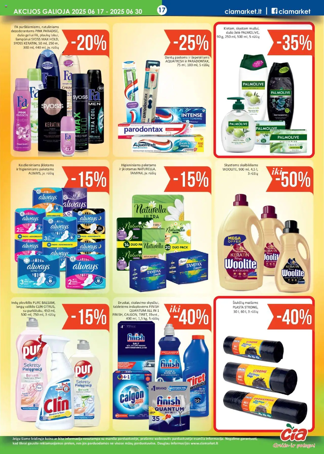 ČIA MARKET leidinys│galioja nuo 17.06.2025 | Puslapis: 17 | Prekių: Dušo želė