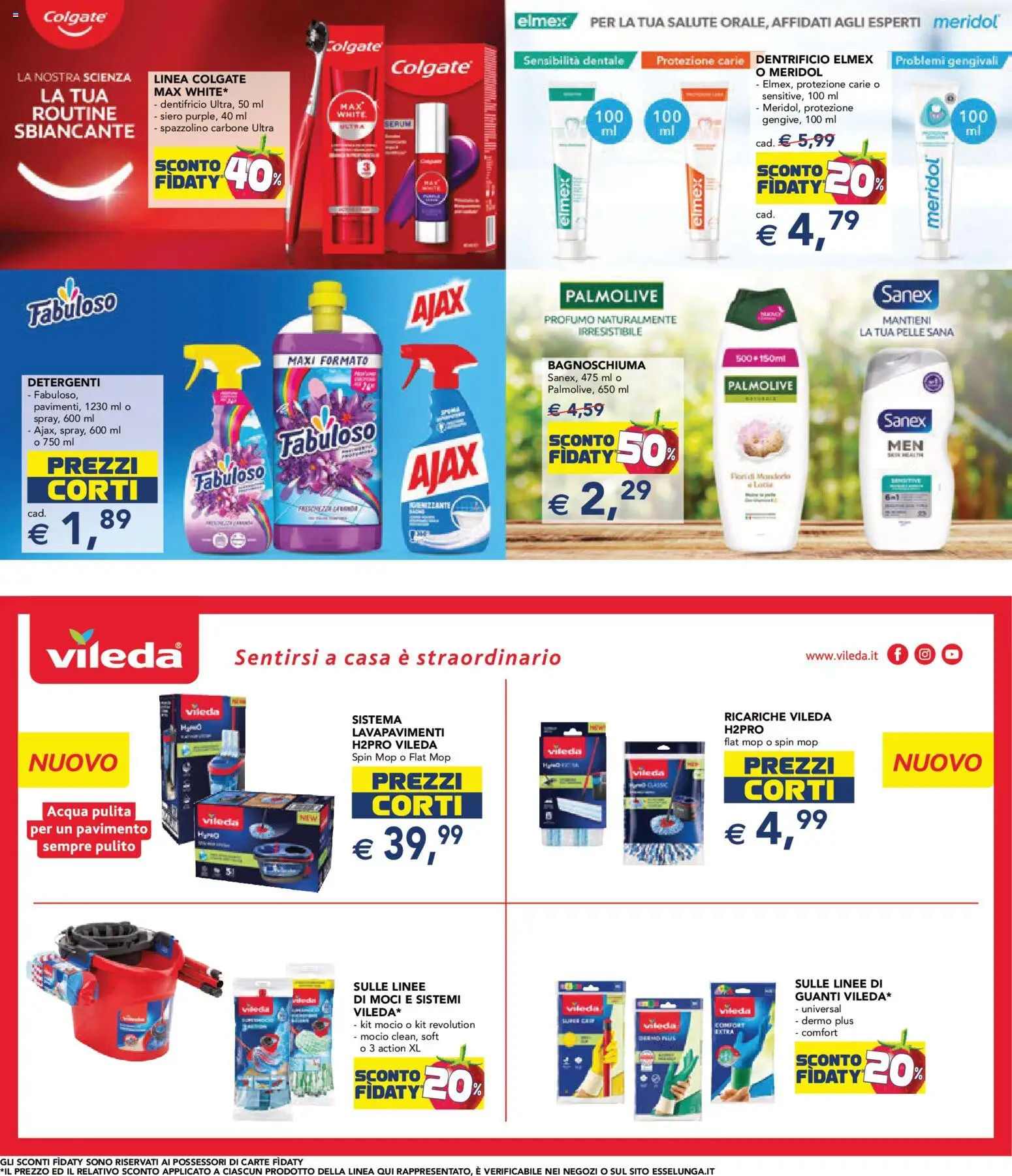 Volantino Esselunga S del 15.01.2026 | Pagina: 22 | Prodotti: Bagnoschiuma, Spazzolino, Pavimento, Profumo