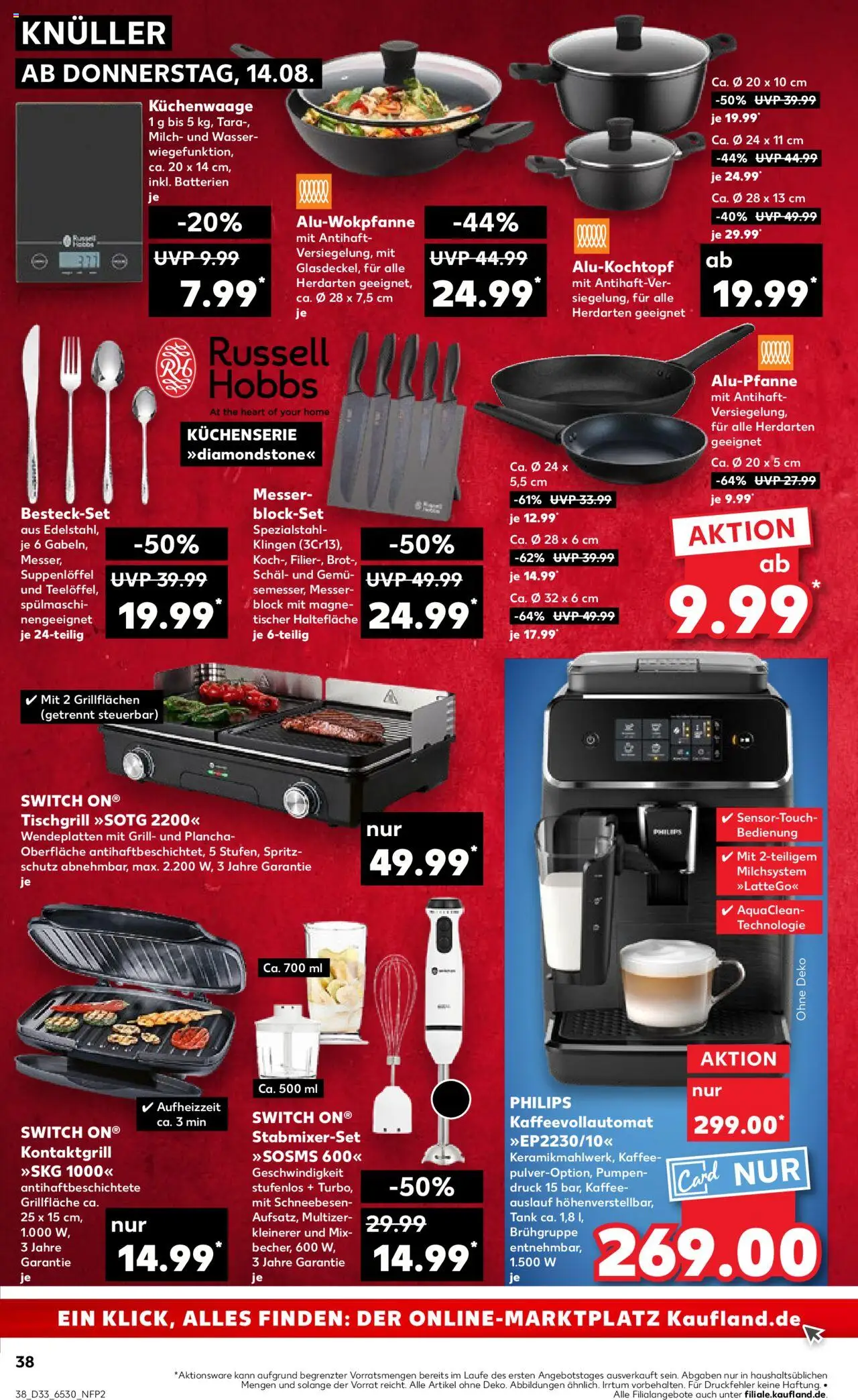 Kaufland Prospekt 	 - gültig ab dem 14.08.2025 | Seite: 38 | Produkte: Batterien, Milch, Schal, Wok
