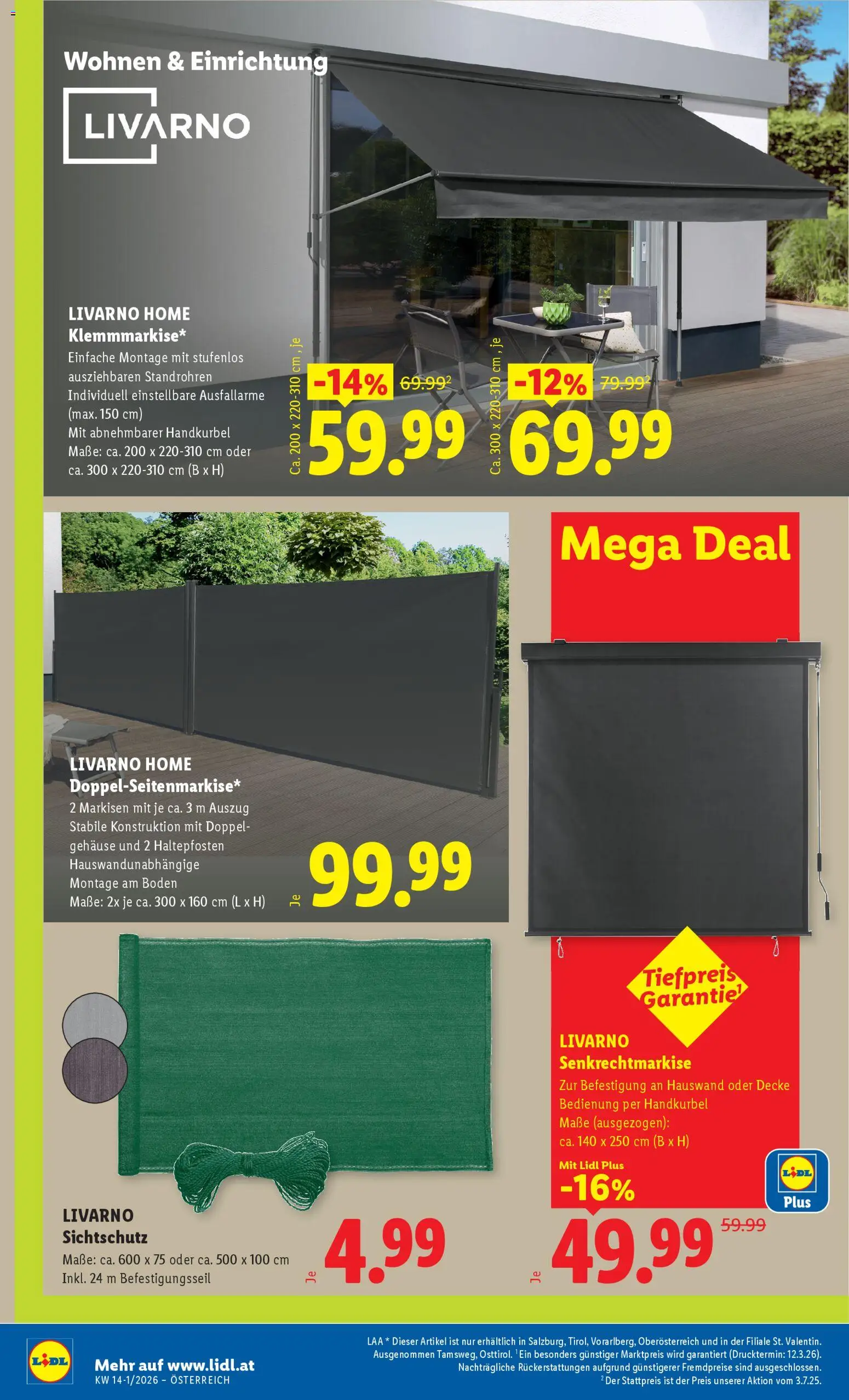 Lidl Flugblatt - Altenmarkt im Pongau, St. Johann im Pongau, Zell am See gültig ab 26.03.2026 | Seite: 35 | Produkte: Decke