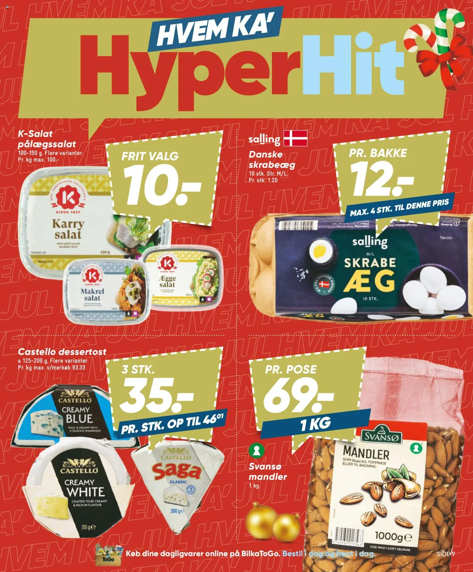 Bilka tilbudsavis – gyldig fra 28.11.2025 | Side: 9 | Produkter: Salat, Mandler, Makrel, Søm