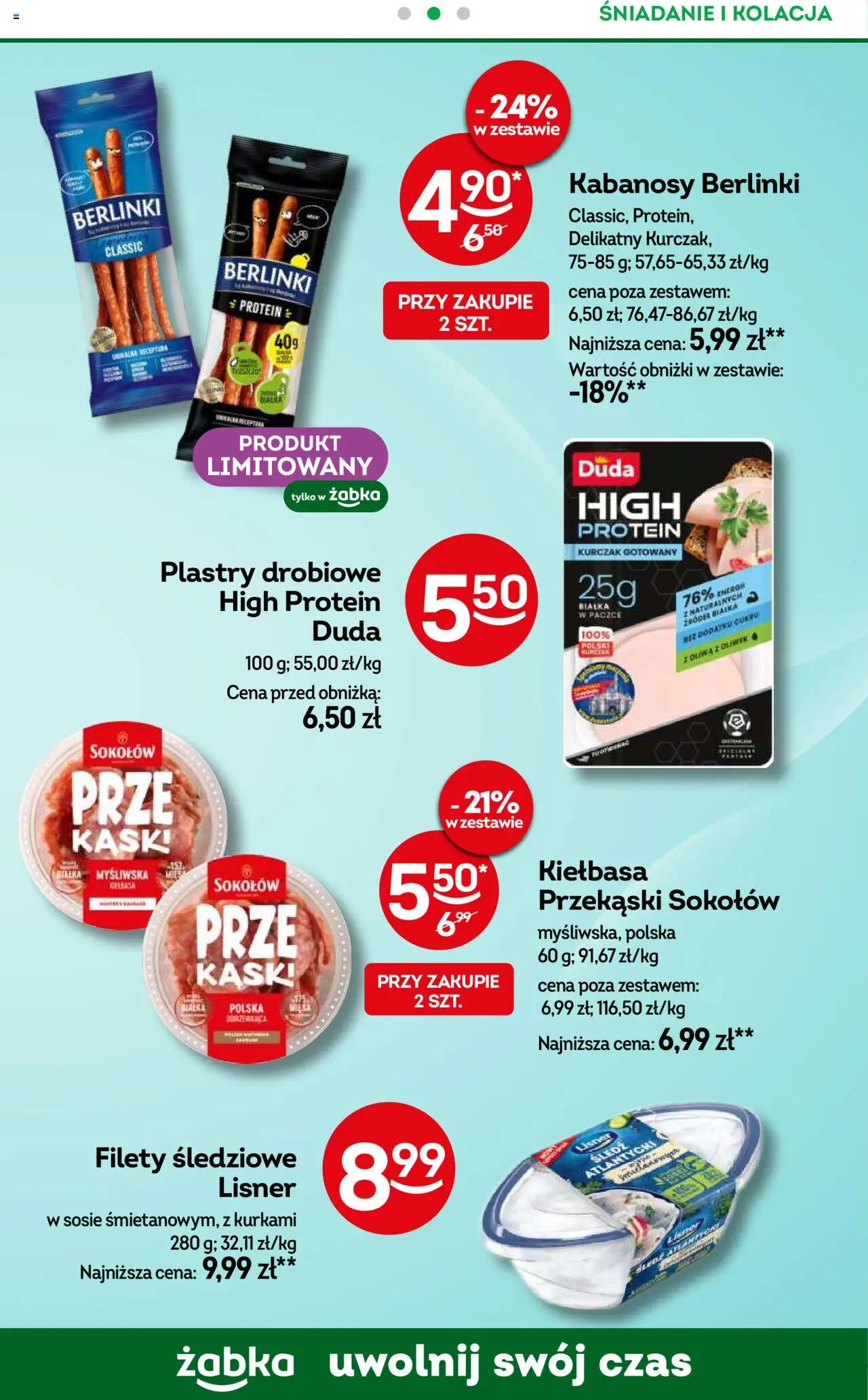 Żabka Gazetka - Codzienne produkty od 10.09.2025 | Strona: 11 | Produkty: Kiełbasa, Kurczak, Myśliwska, Kabanosy