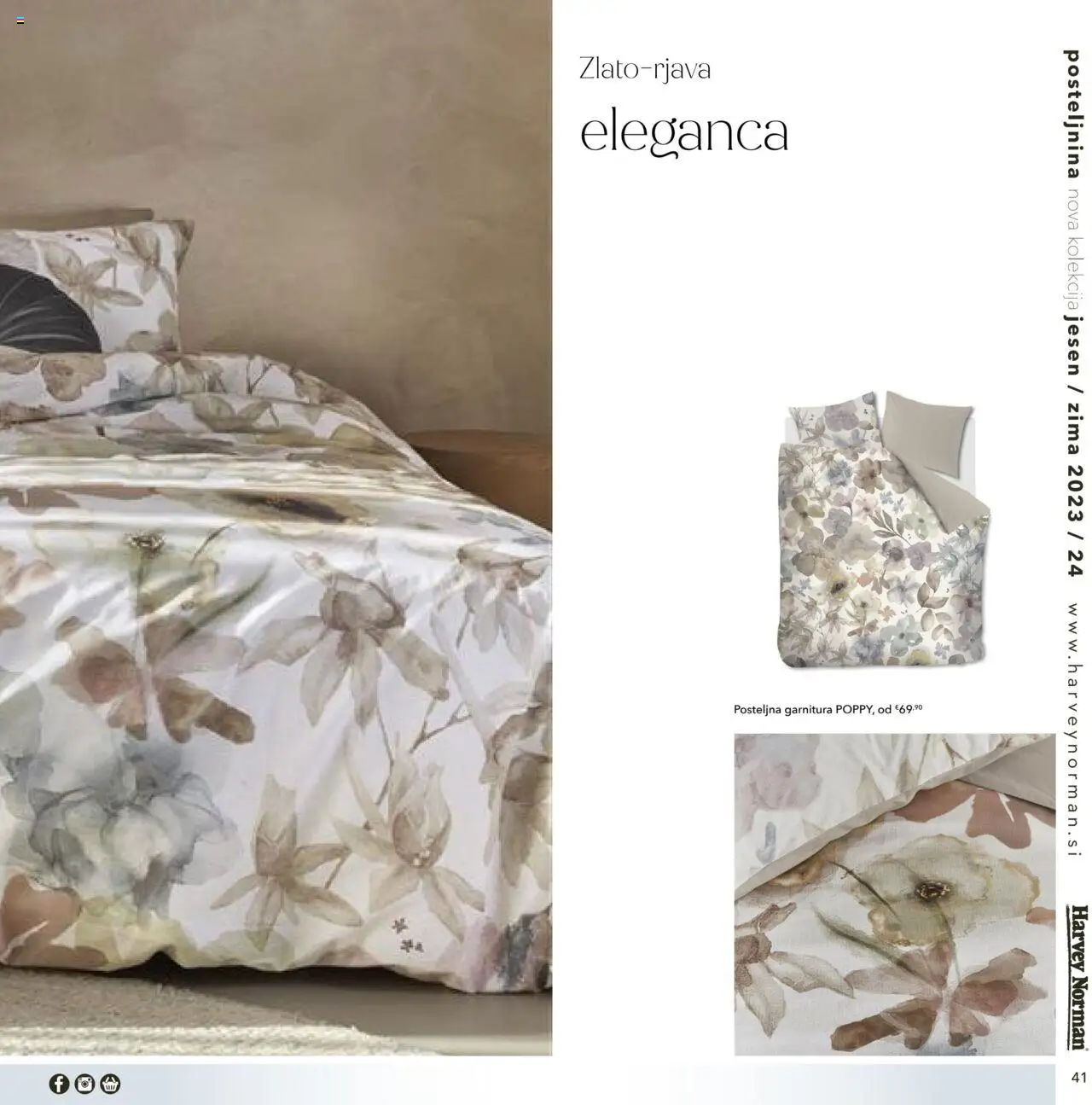 Harvey Norman katalog posteljnina jesen zima │ velja od 01.10.2023 | Stran: 41 | Izdelki: Posteljnina