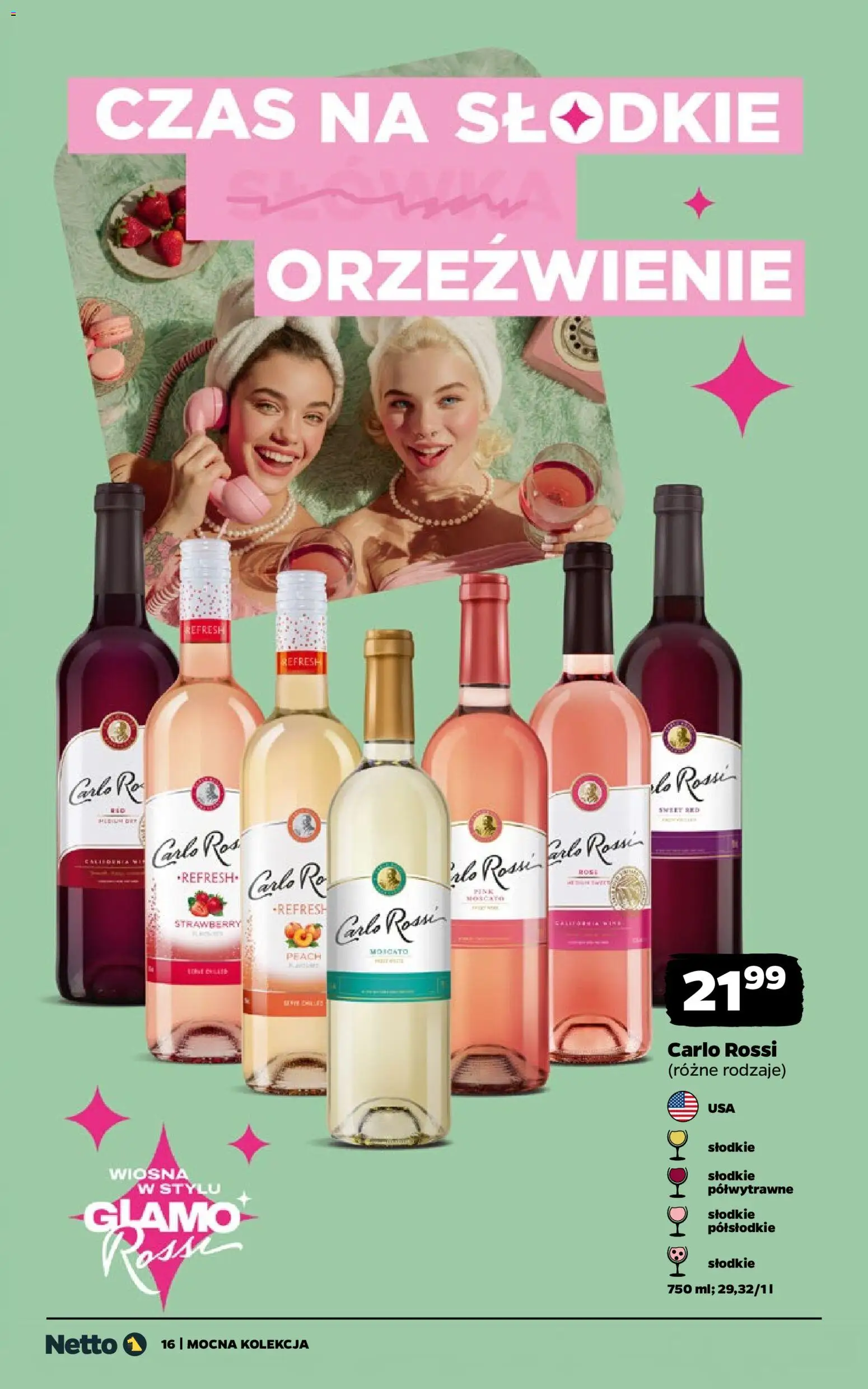 Netto gazetka - Wina od 27.04.2026 | Strona: 16 | Produkty: Carlo Rossi