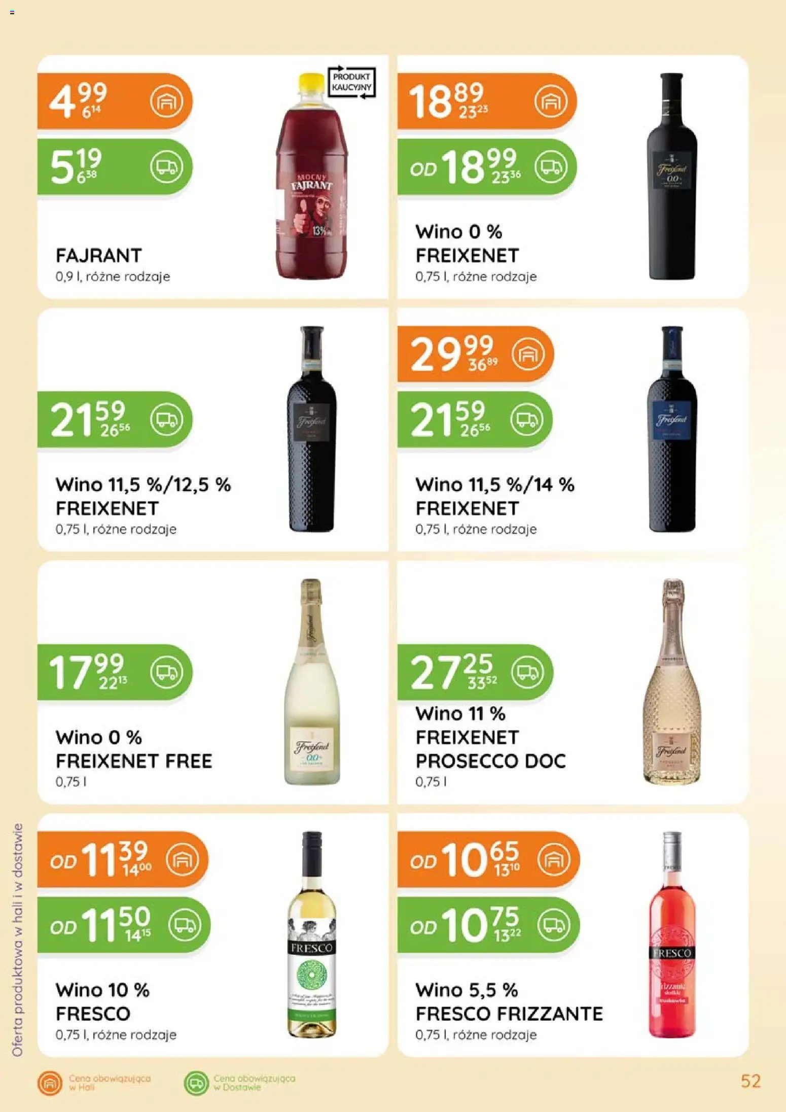 Eurocash Gazetka - Katalog Alkoholowy od 01.02.2026 | Strona: 52 | Produkty: Wino, Fresco, Prosecco