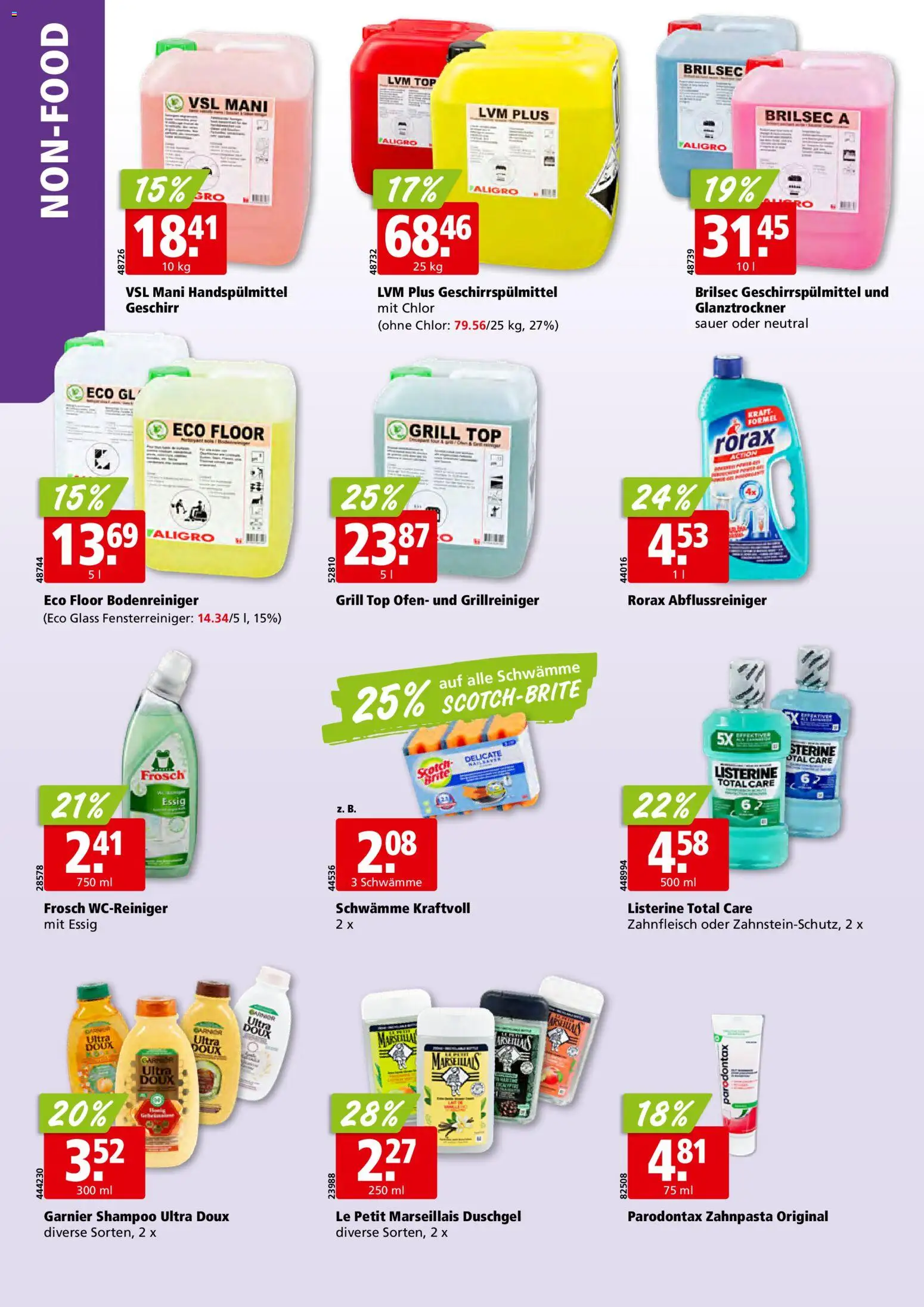 Aligro aktionen – gültig ab 30.03.2026 | Seite: 30 | Produkte: Essig, Shampoo, Zahnpasta, Top