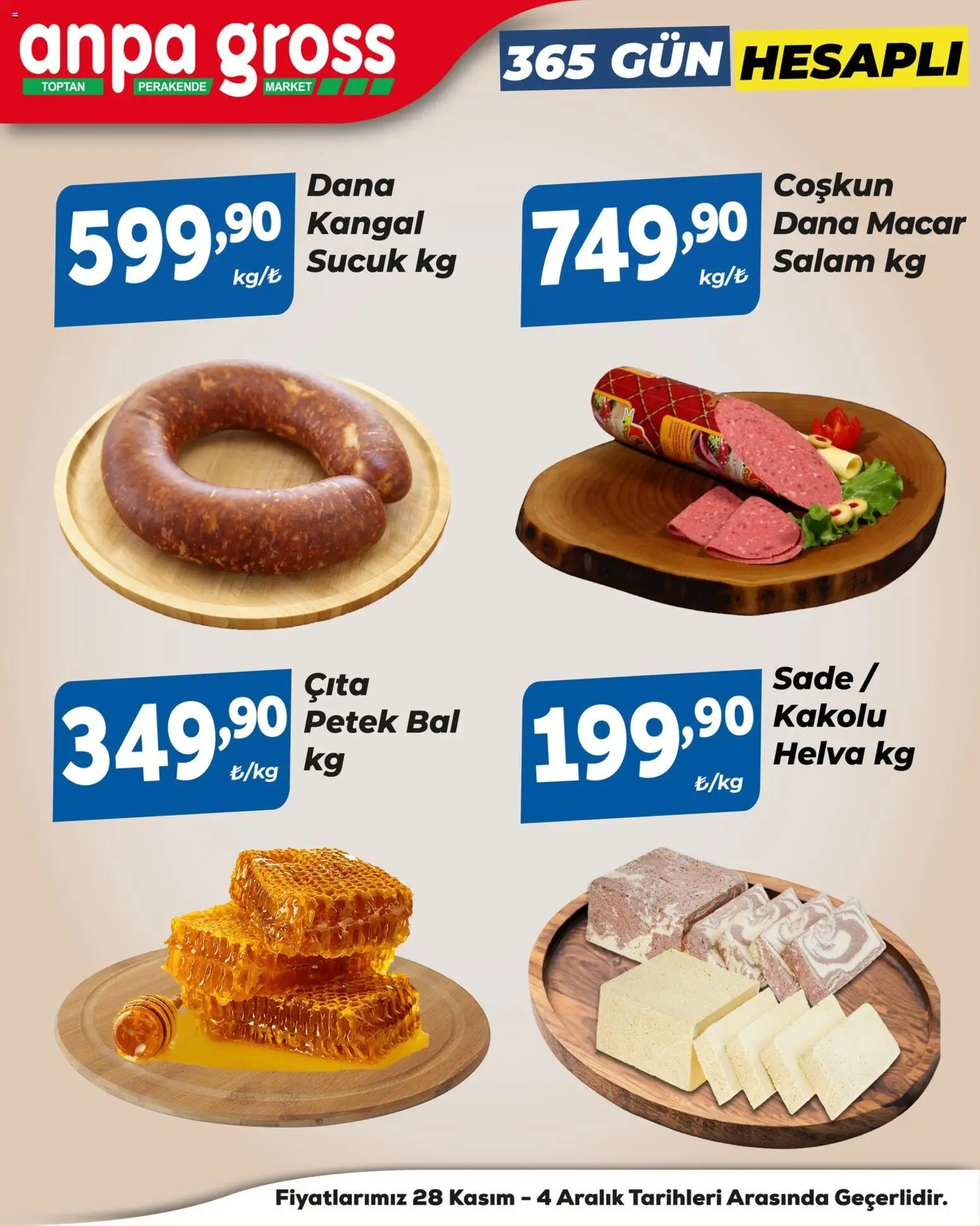Anpa Gross Katalog - 28.11.2025 tarihinden itibaren geçerlidir | Sayfa: 3 | Ürünler: Salam, Sucuk